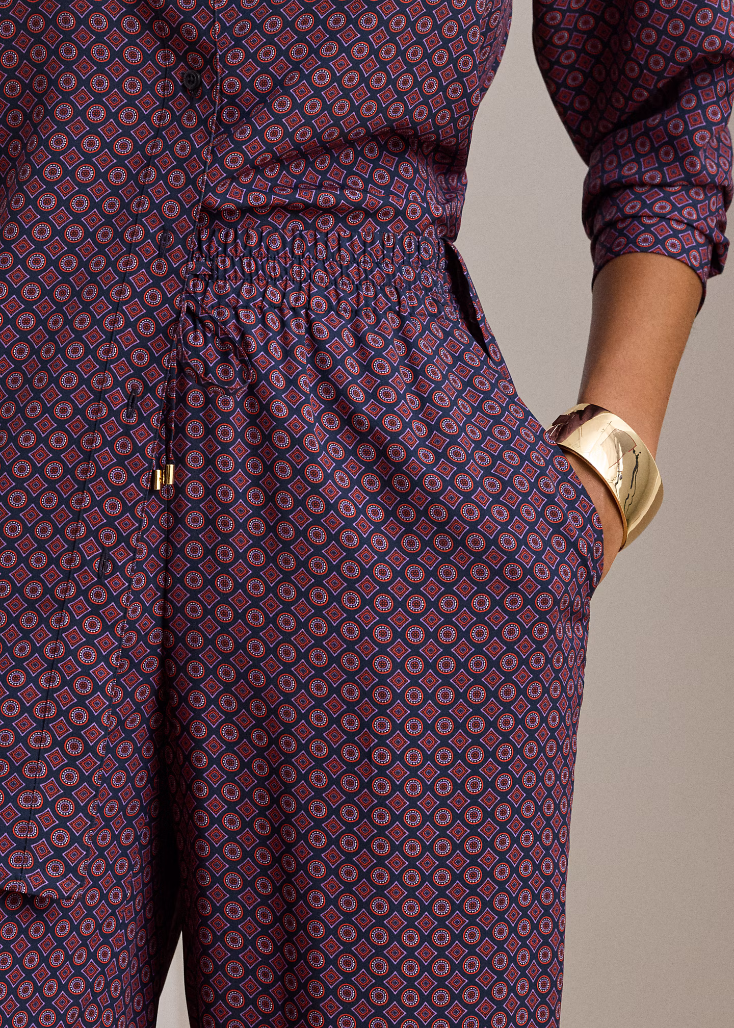 Crêpehose mit Foulard-Print - RALPH LAUREN OUTLET