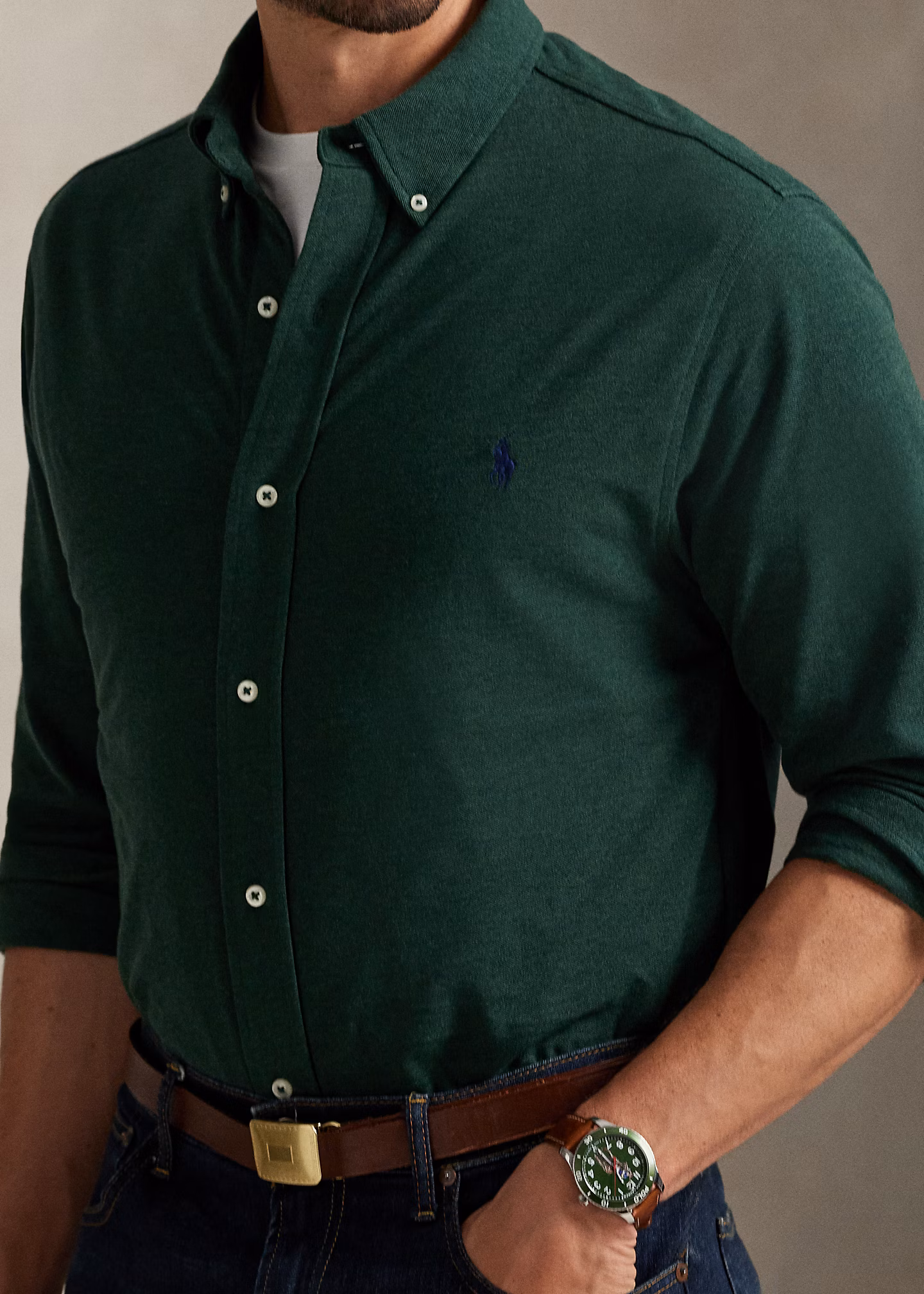 Featherweight Piqué-Hemd - RALPH LAUREN OUTLET