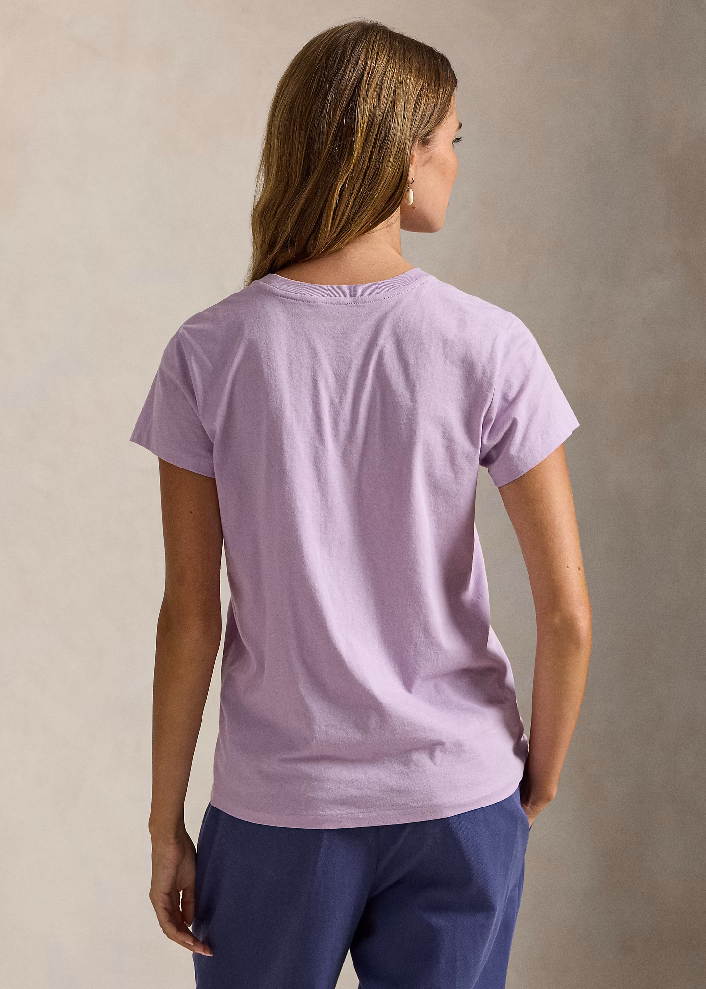 Classic-Fit Rundhals-T-Shirt aus Jersey - RALPH LAUREN OUTLET