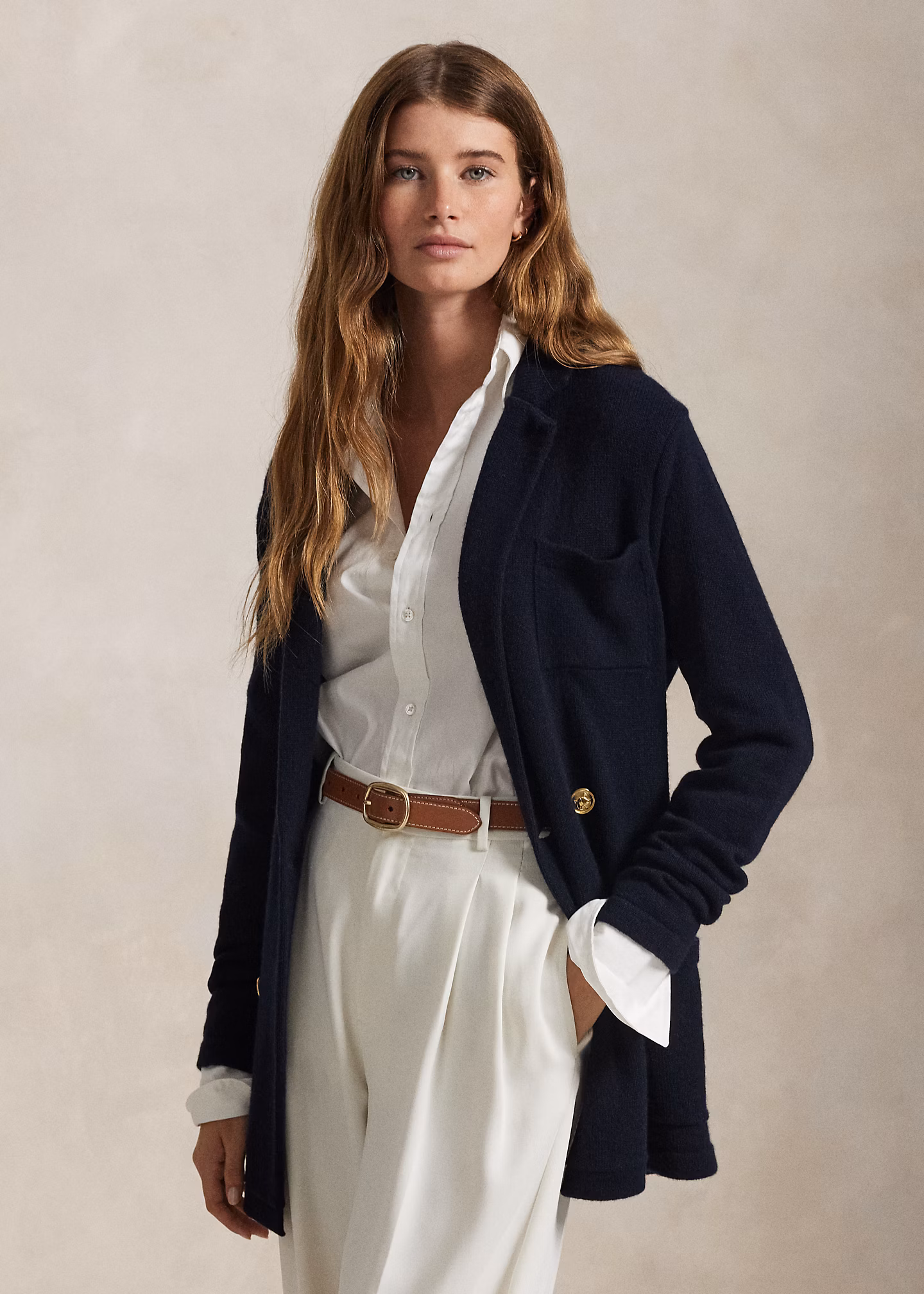 Strickblazer aus Kaschmir - RALPH LAUREN OUTLET