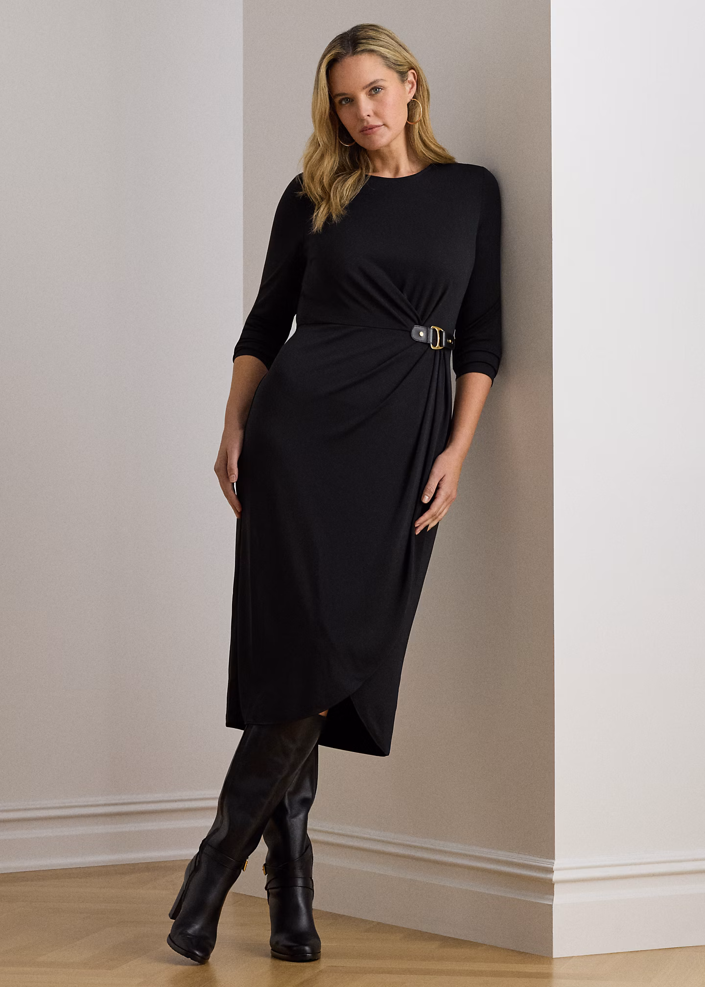 Stretchjerseykleid mit Schnalle - RALPH LAUREN OUTLET