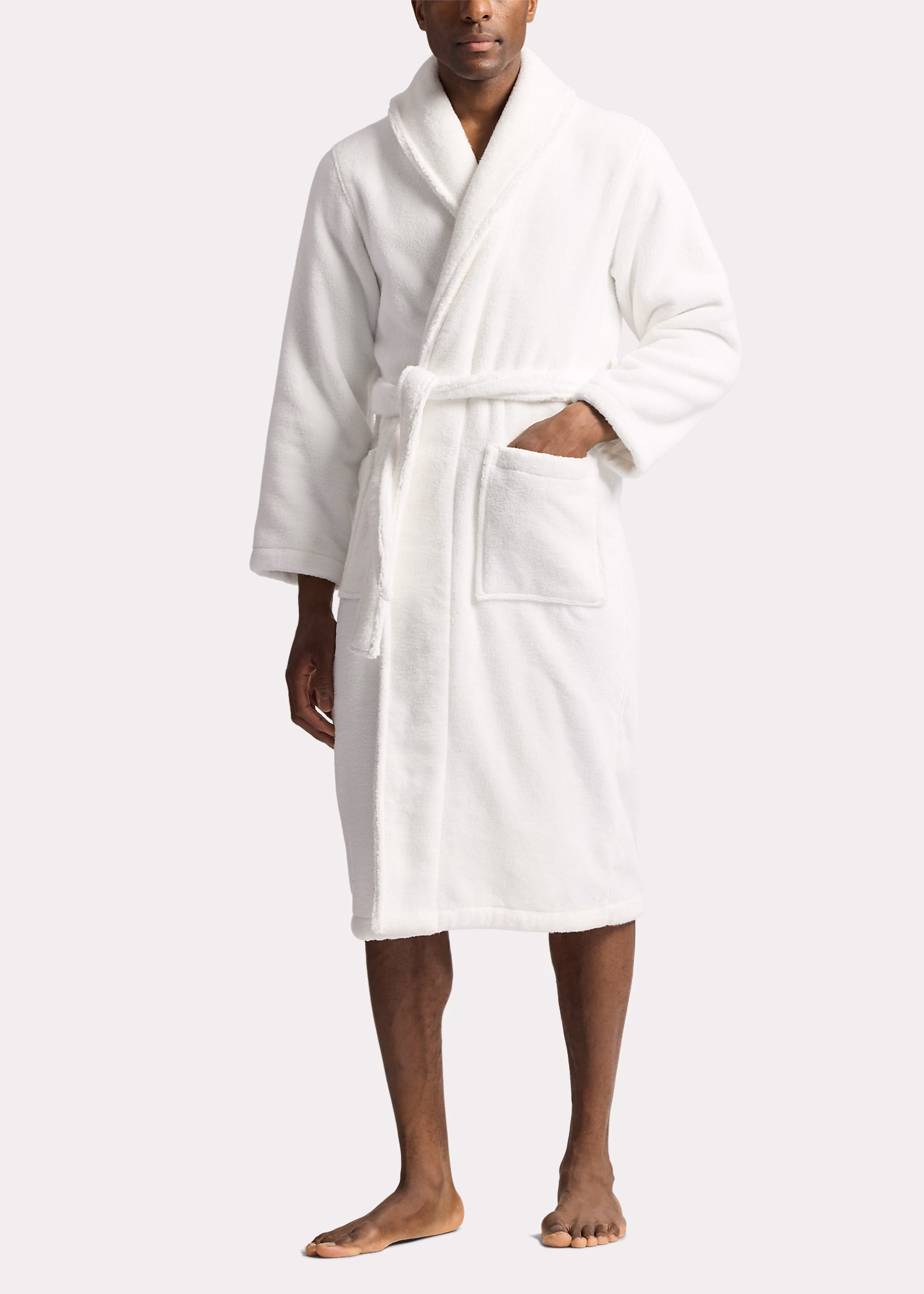 Baumwollfrottee-Bademantel mit Polo Bear - RALPH LAUREN OUTLET