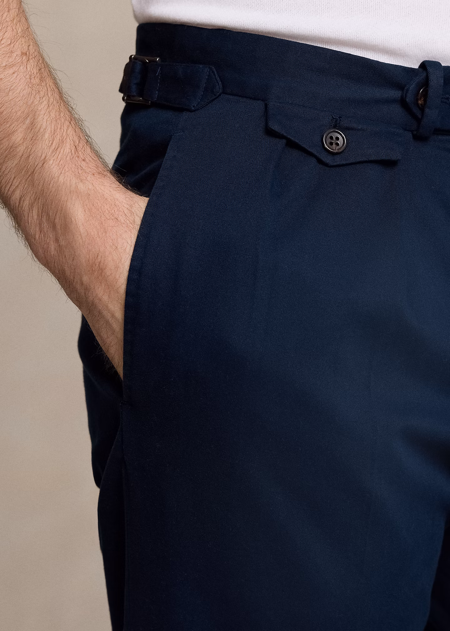 Anzughose aus Stretchchino - RALPH LAUREN OUTLET