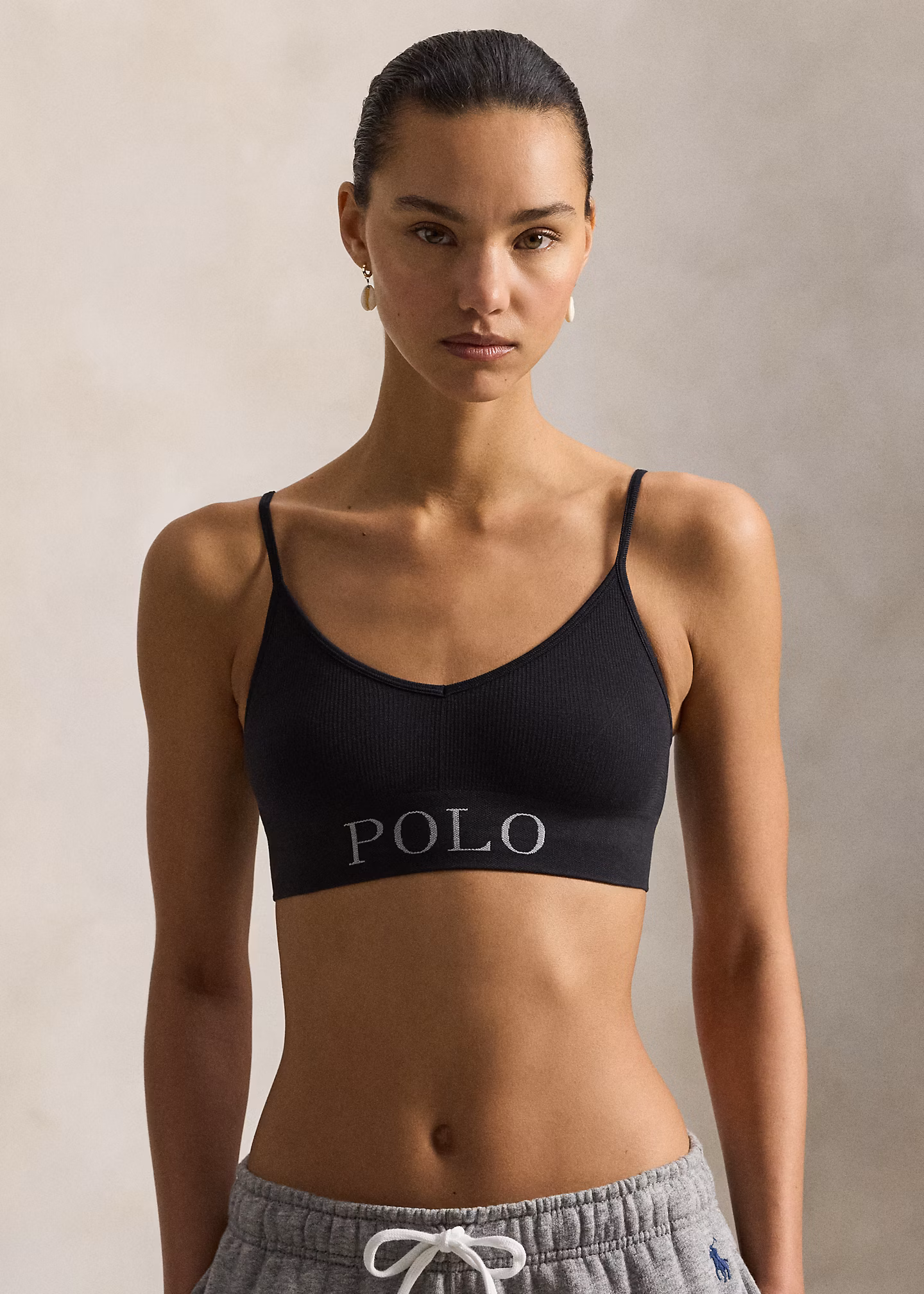 Bustier mit V-Ausschnitt und Logo - RALPH LAUREN OUTLET