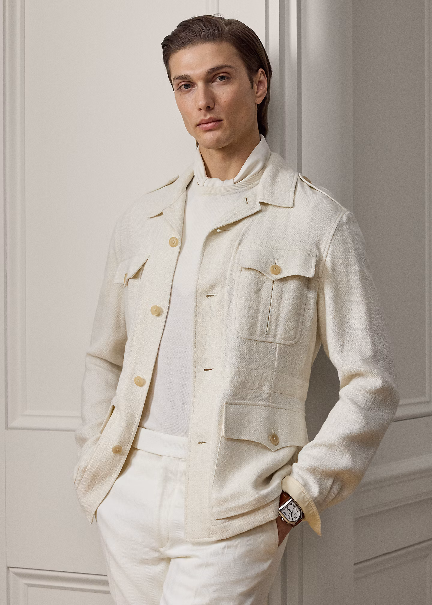 Handgeschneiderte Jacke mit Leinen - RALPH LAUREN OUTLET