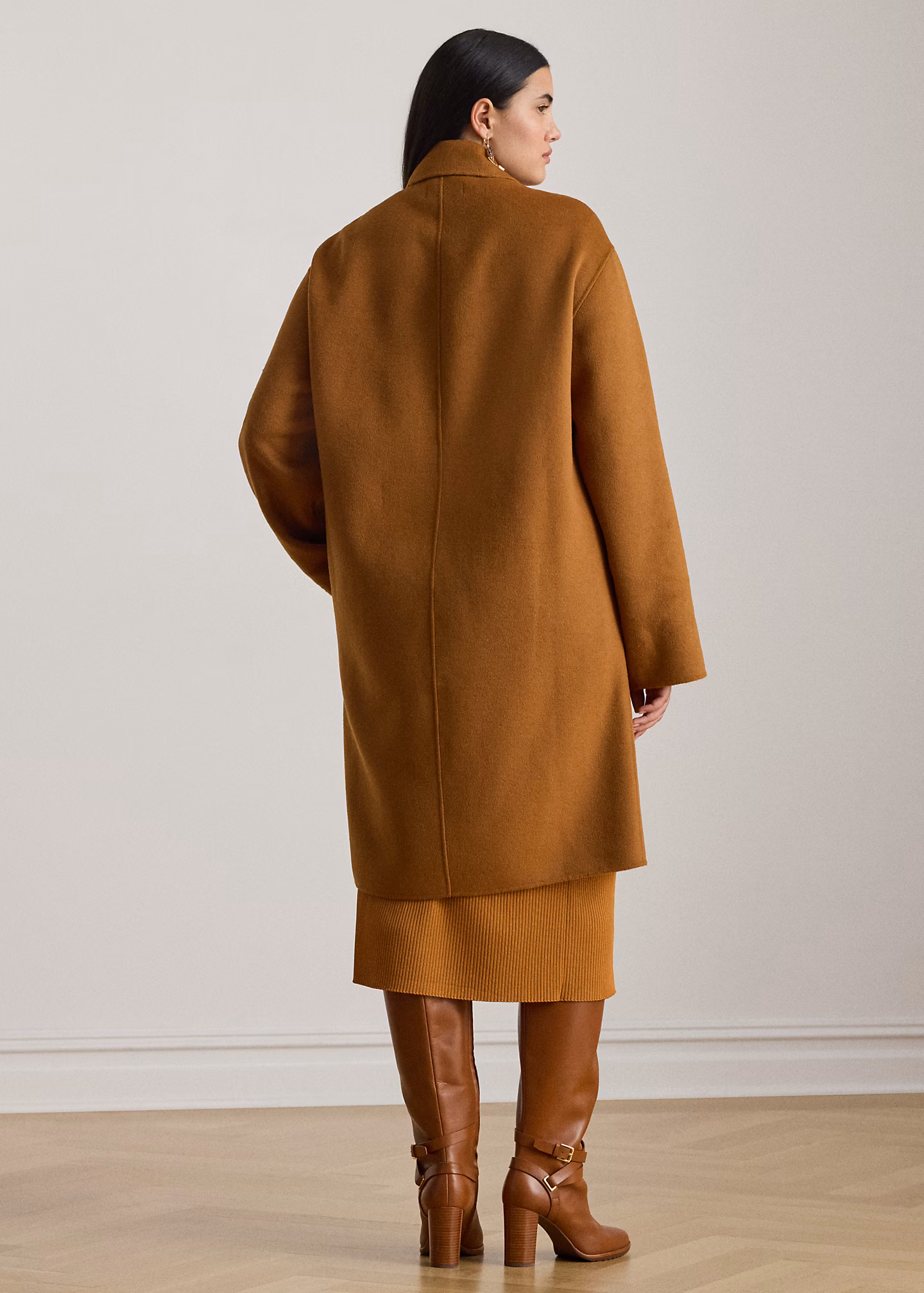 Zweireihiger Kokon-Mantel mit Wolle - RALPH LAUREN OUTLET