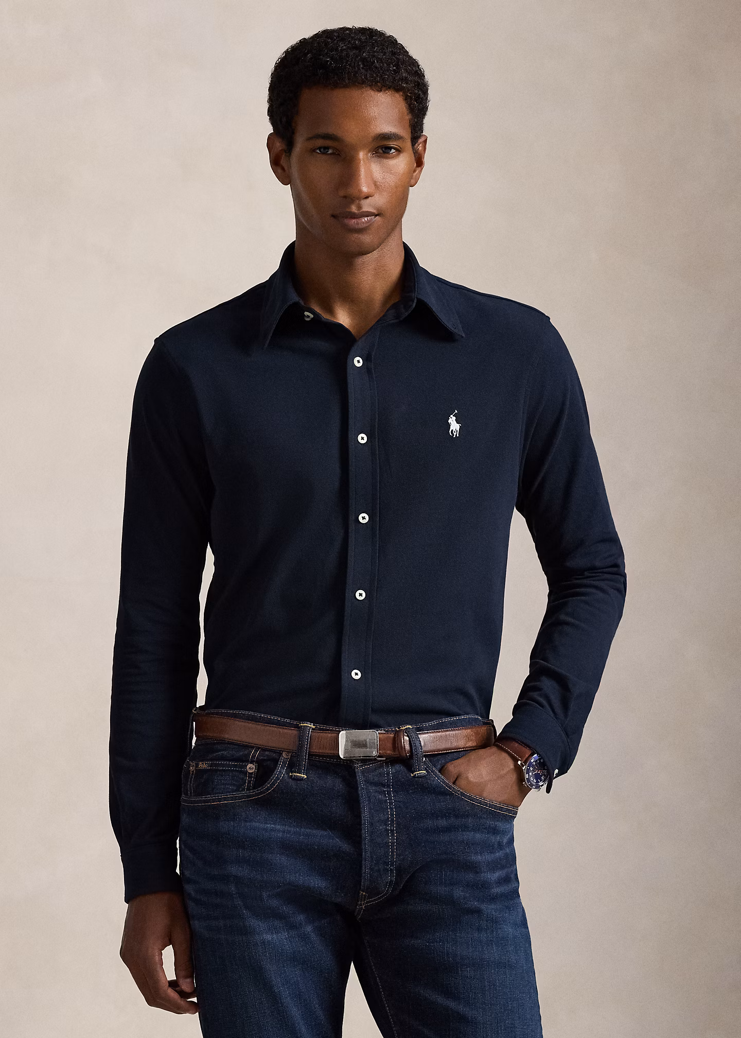 Featherweight-Piqué-Hemd - RALPH LAUREN OUTLET