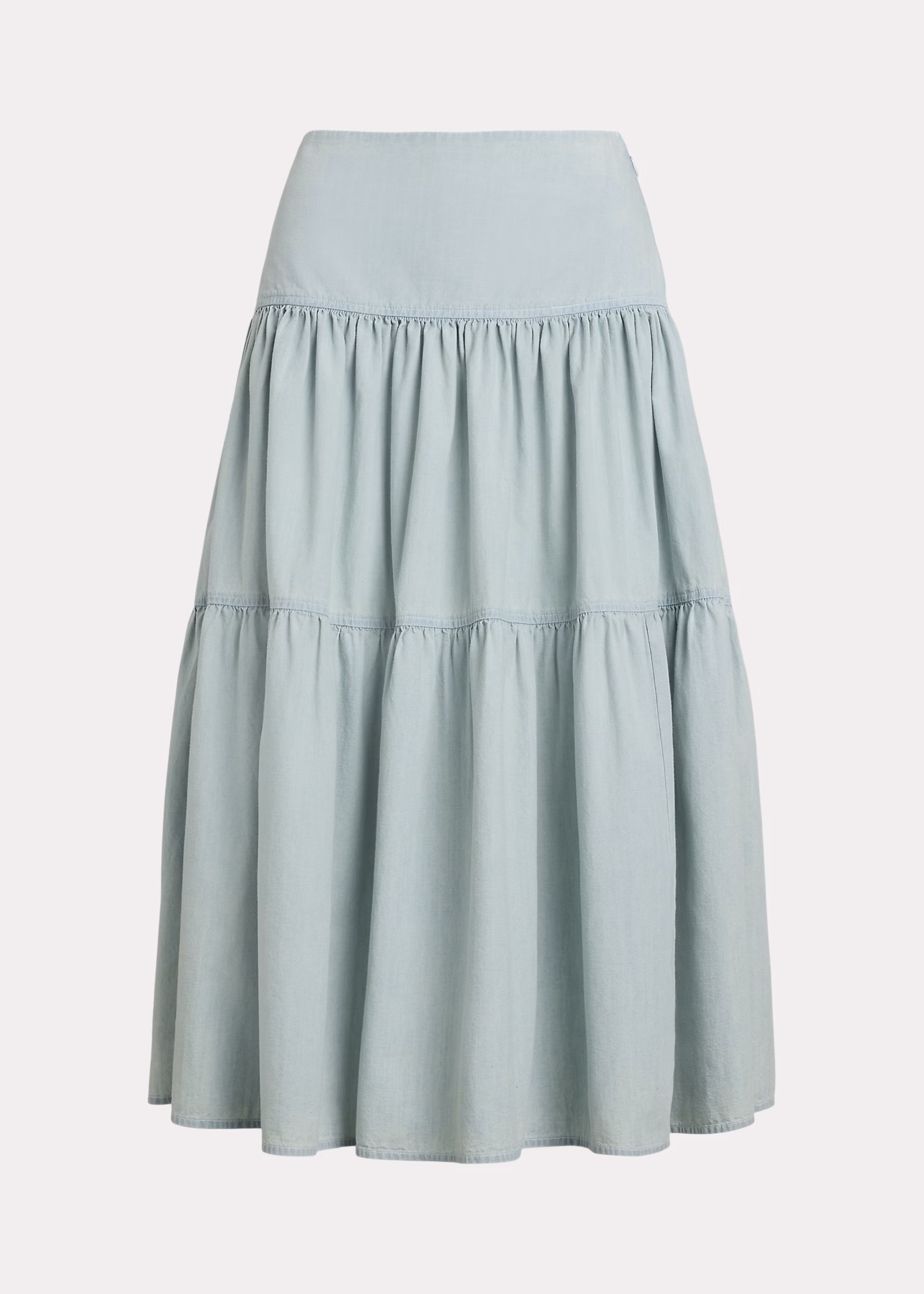 Gestufter Midirock aus Chambray - RALPH LAUREN OUTLET