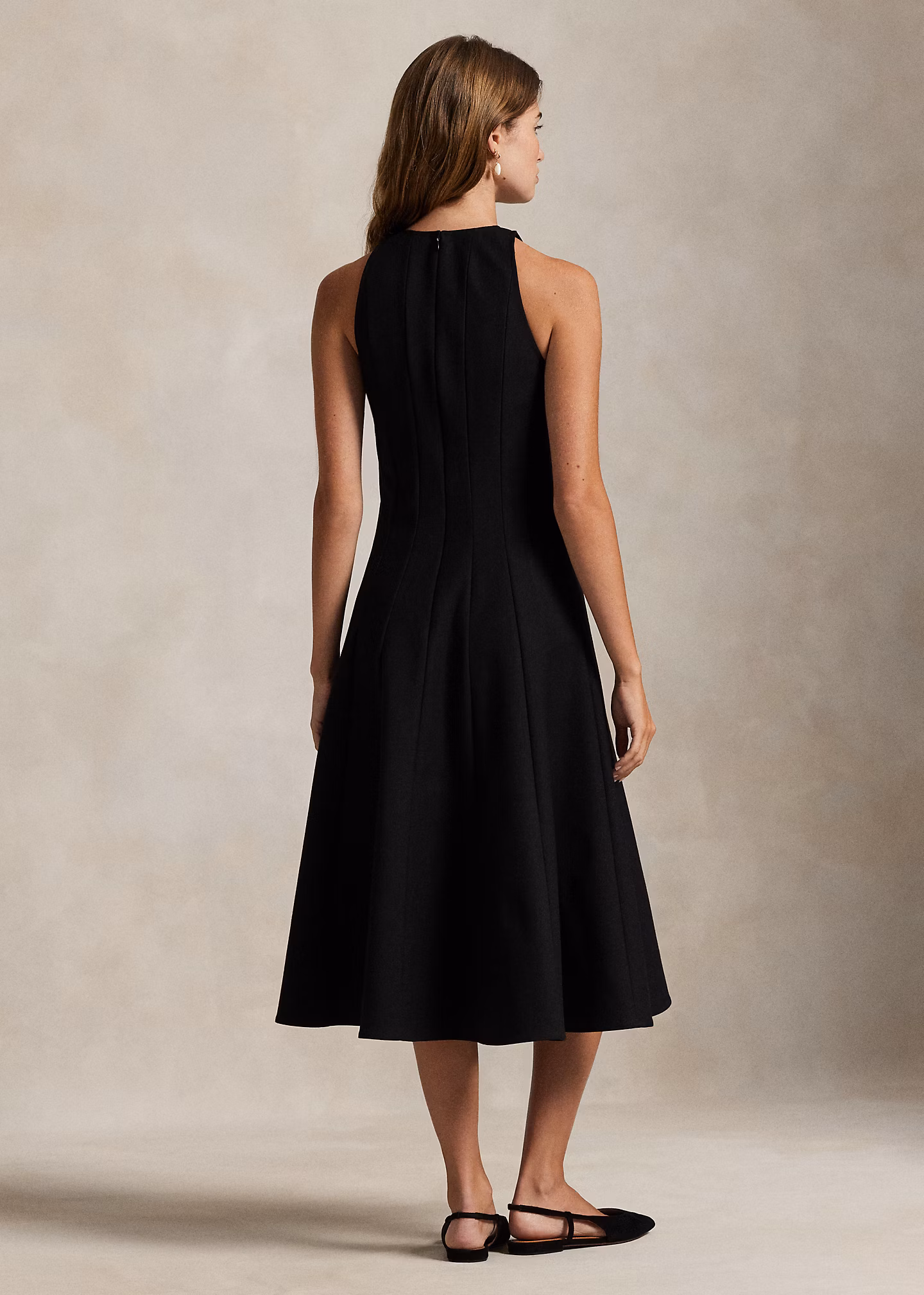 Ärmelloses Stretchkleid mit Baumwolle - RALPH LAUREN OUTLET
