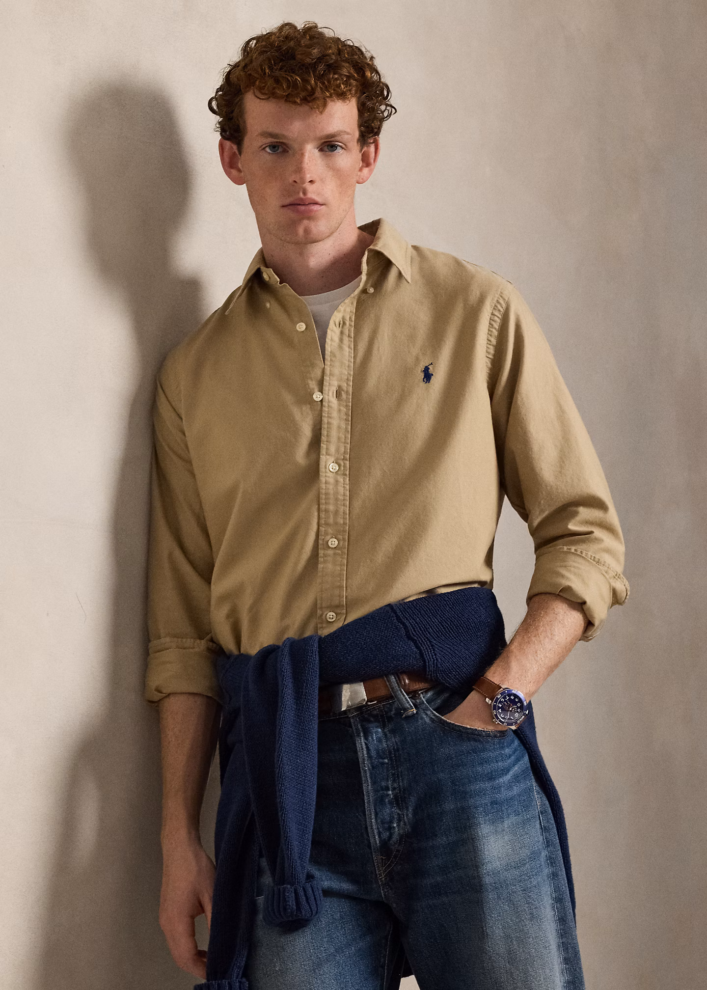 Gefärbtes Custom-Fit Oxfordhemd - RALPH LAUREN OUTLET