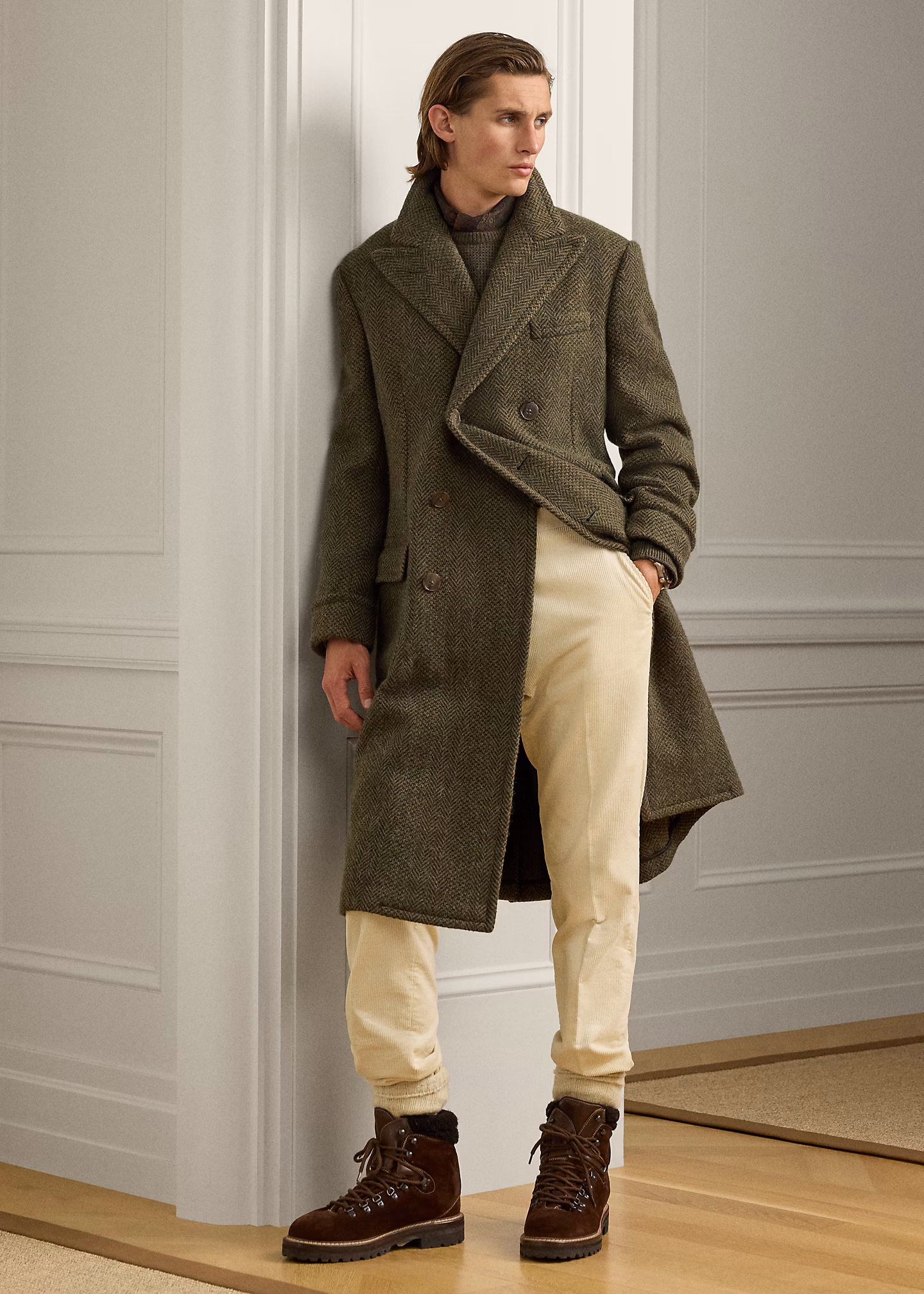 Handgeschneiderter Fischgrat-Mantel - RALPH LAUREN OUTLET