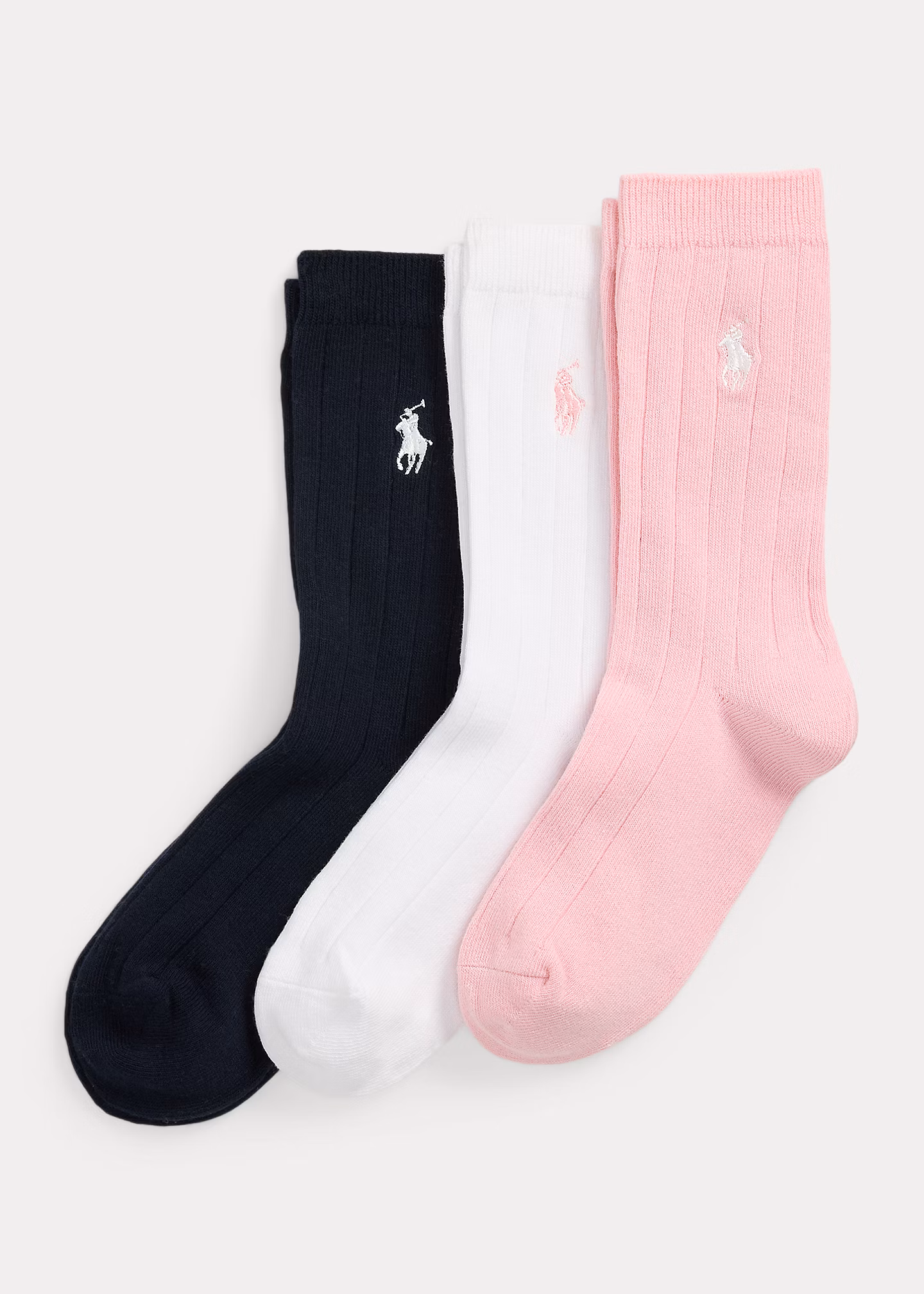 3er-Pack gerippte Crew-Socken - RALPH LAUREN OUTLET