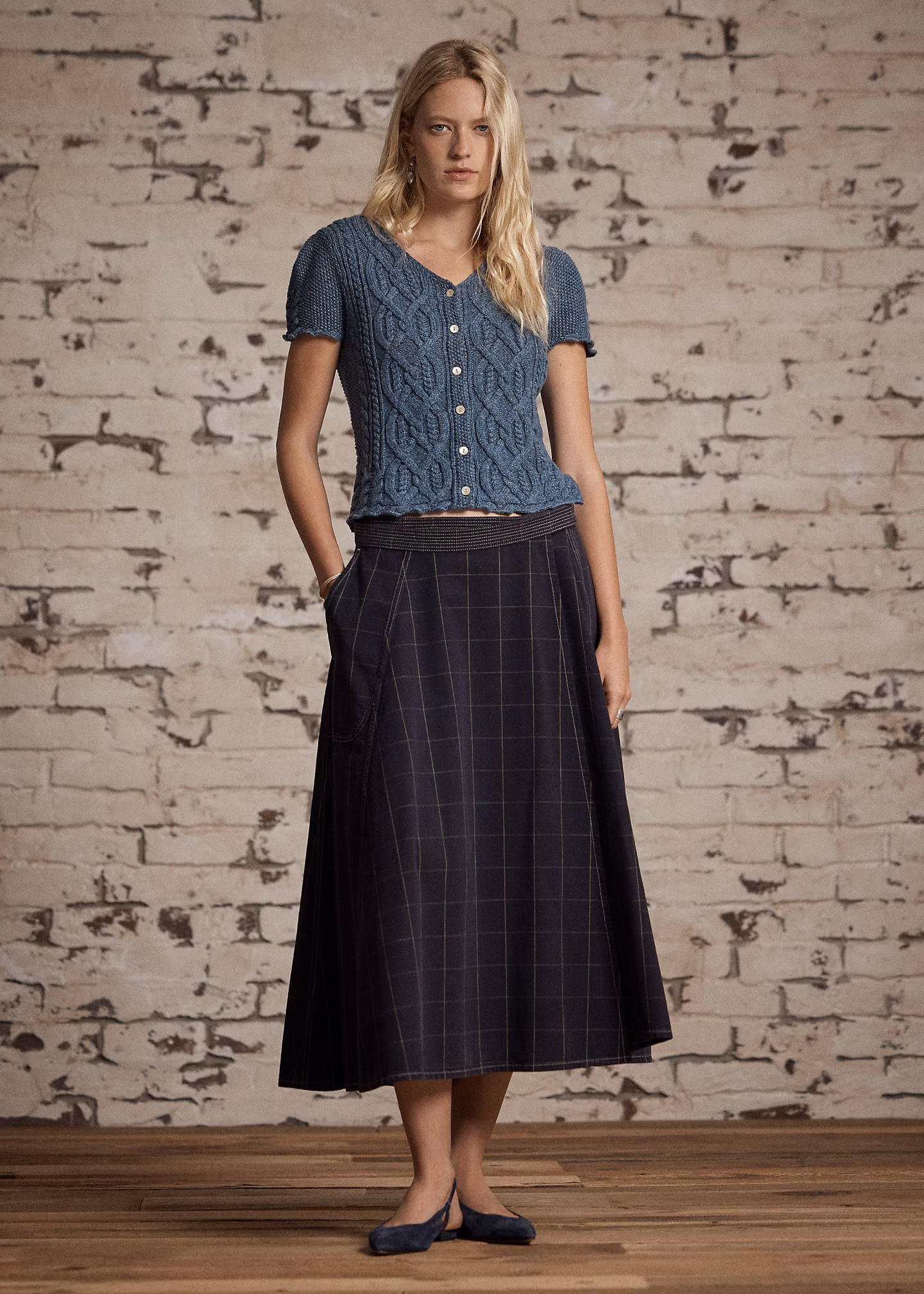 Zopfmuster-Oberteil aus Leinenmischung - RALPH LAUREN OUTLET