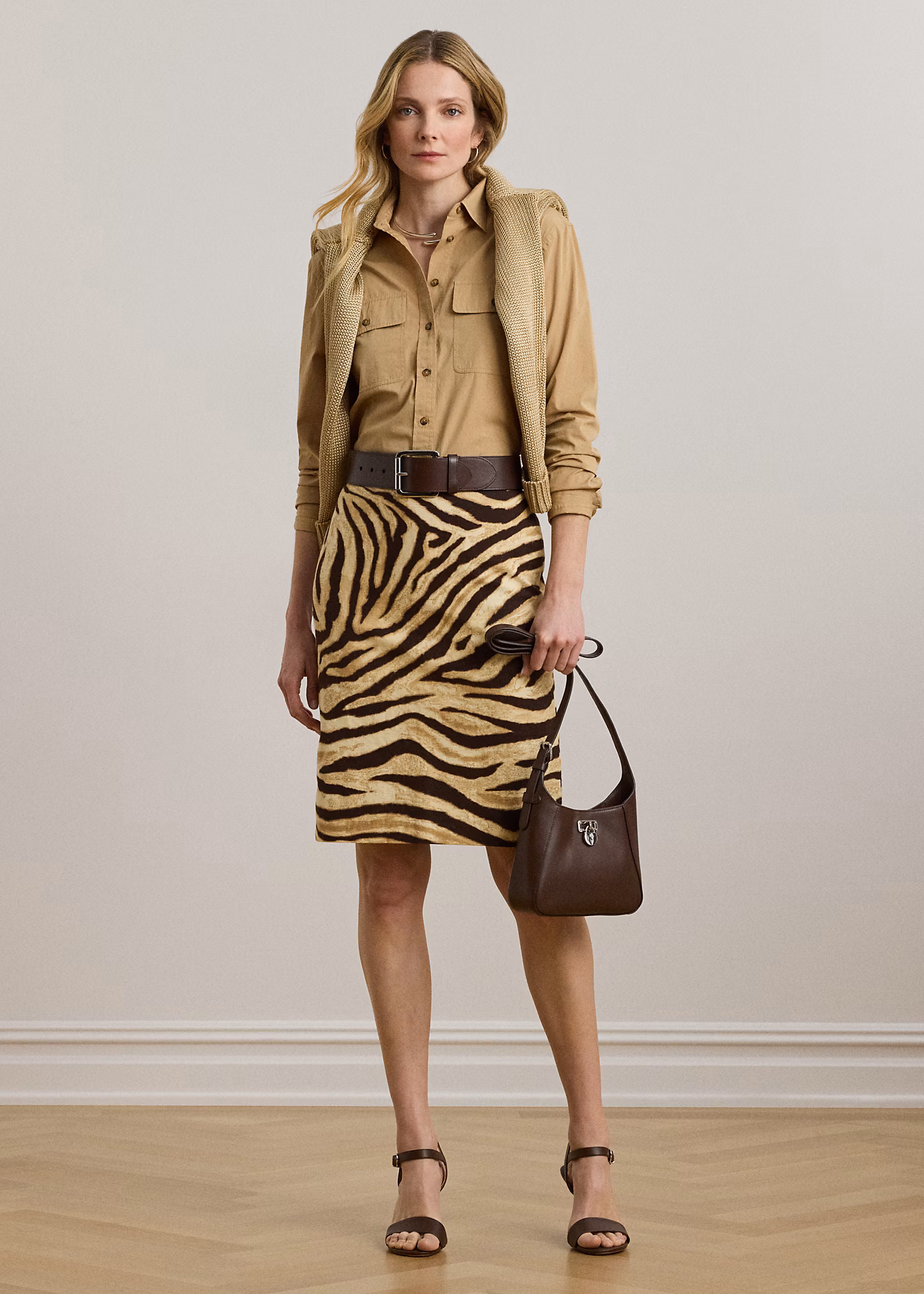 Bleistiftrock mit Zebramuster - RALPH LAUREN OUTLET