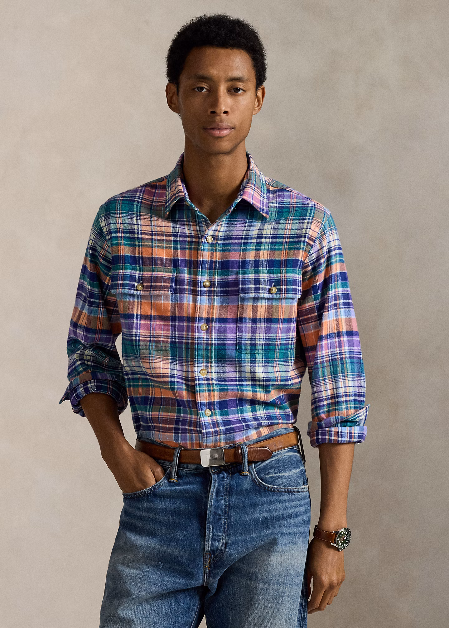 Kariertes Classic-Fit Hemd aus Twill - RALPH LAUREN OUTLET