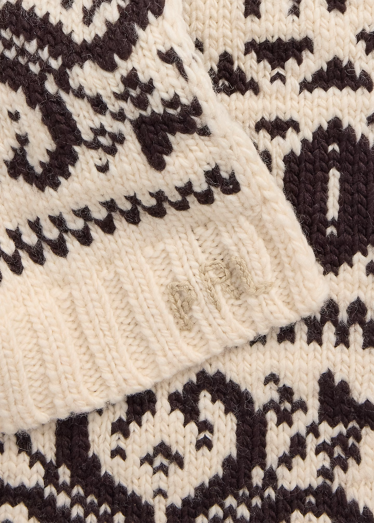 Wollschal mit Schneeflockenmotiv - RALPH LAUREN OUTLET