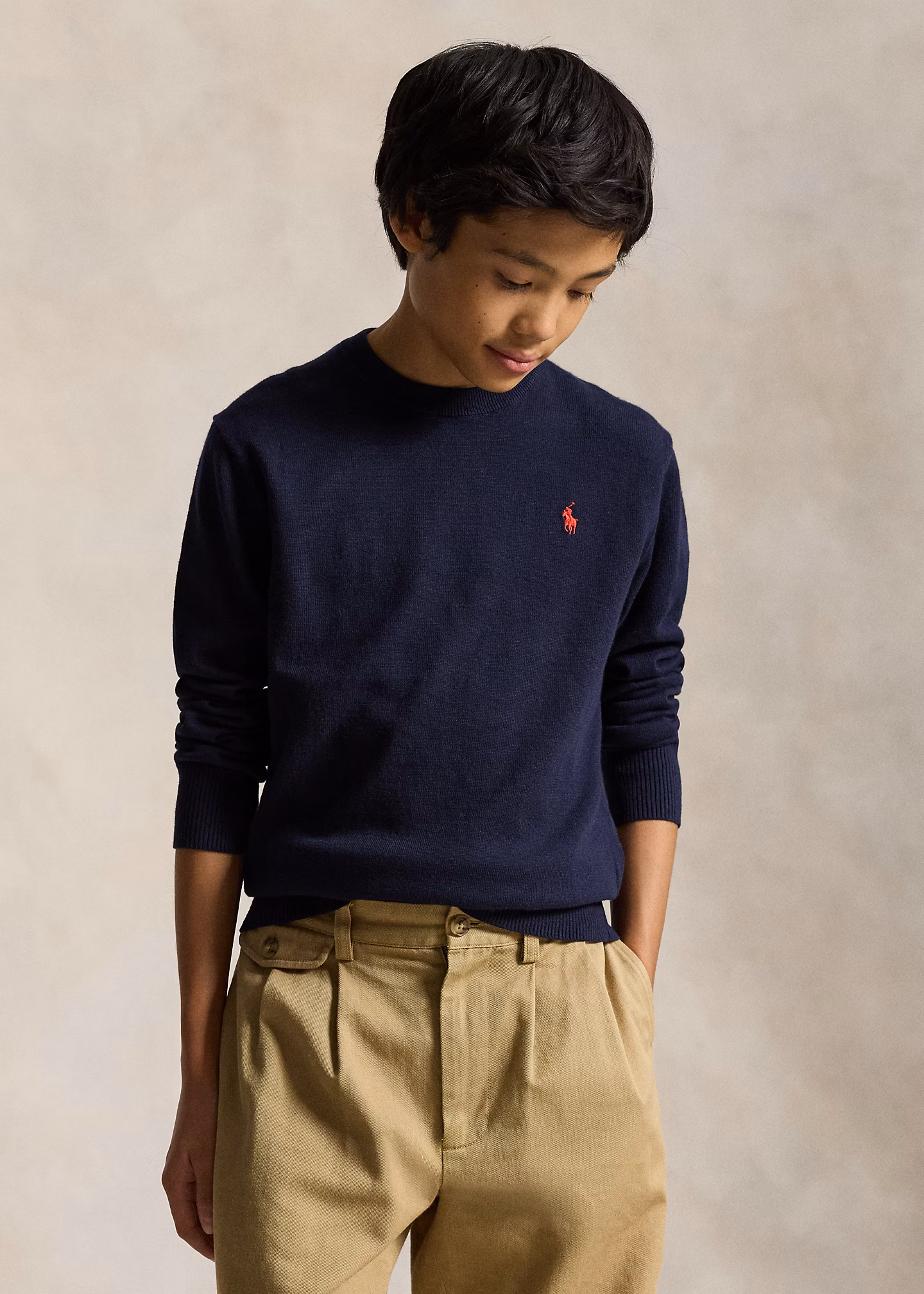 Rundhalspullover aus Baumwolle - RALPH LAUREN OUTLET