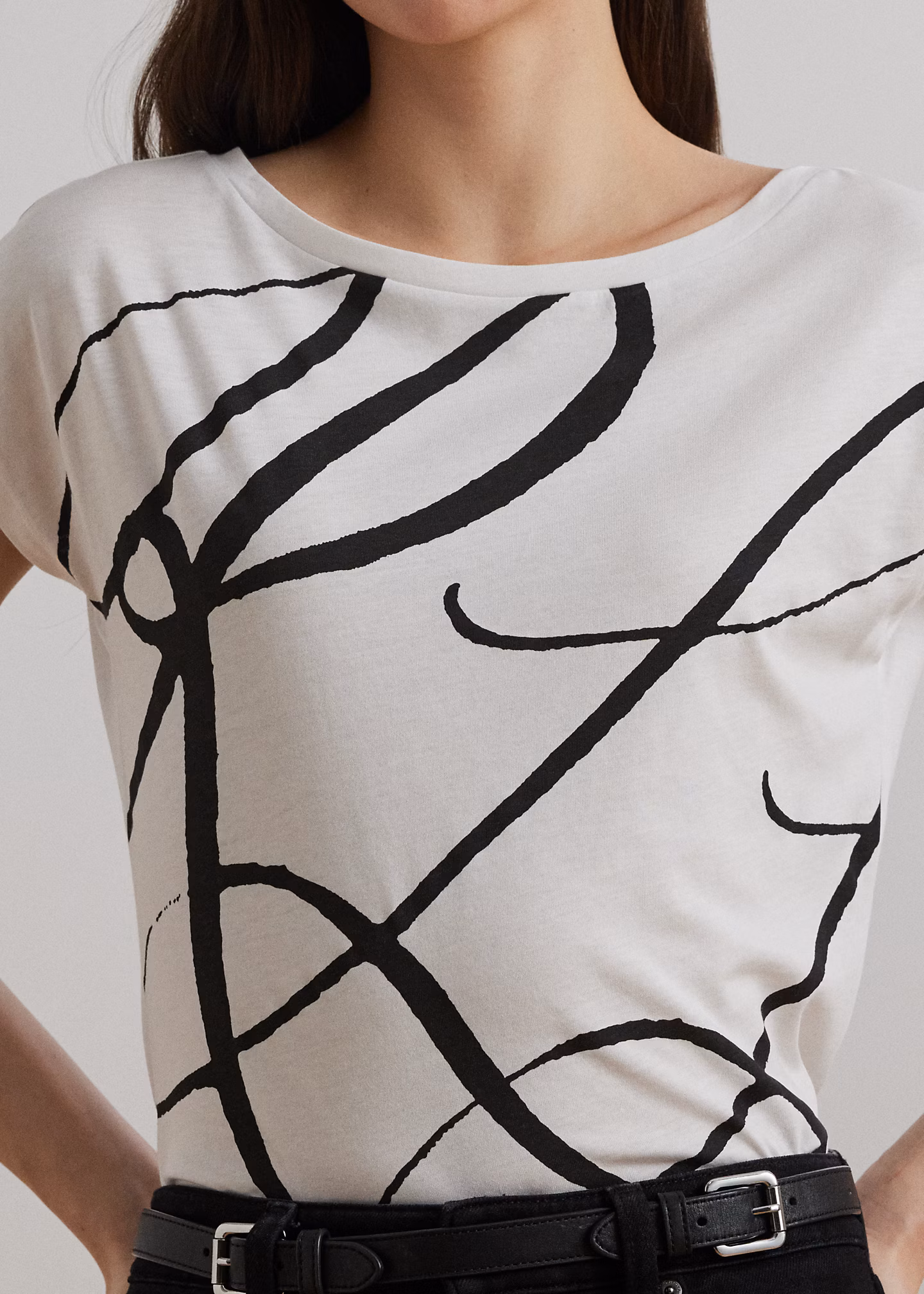 Top aus Baumwollmischung mit Logo - RALPH LAUREN OUTLET