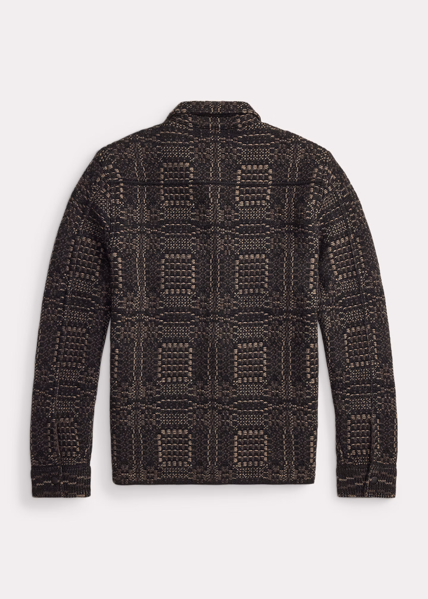 Woll-Hemdjacke im Jacquard-Strick - RALPH LAUREN OUTLET