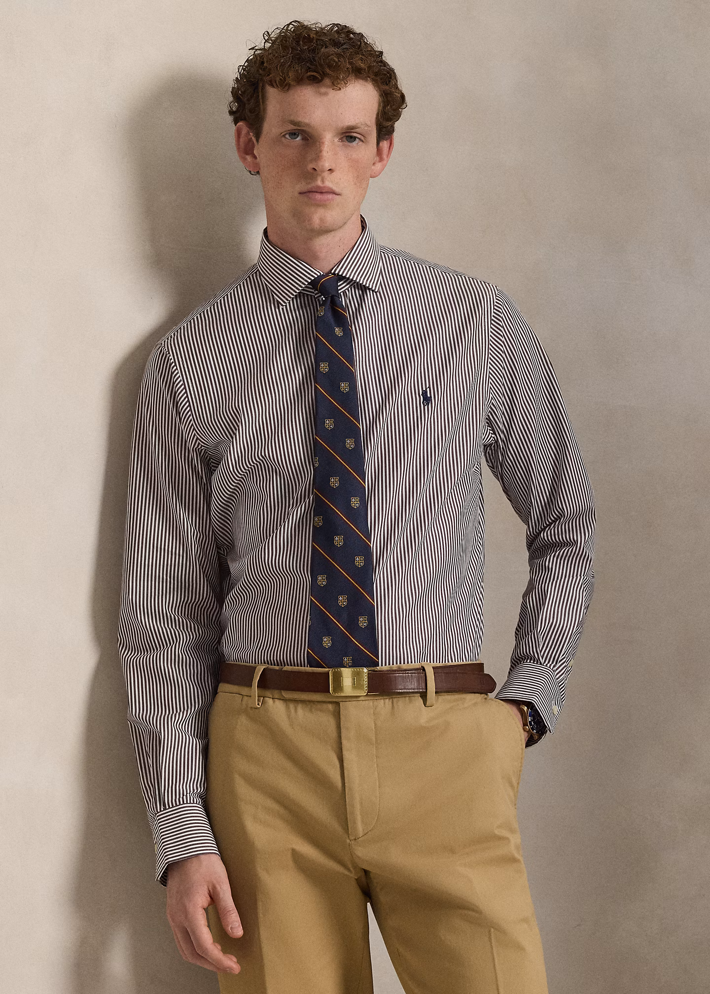 Custom-Fit Popelinehemd mit Streifen - RALPH LAUREN OUTLET