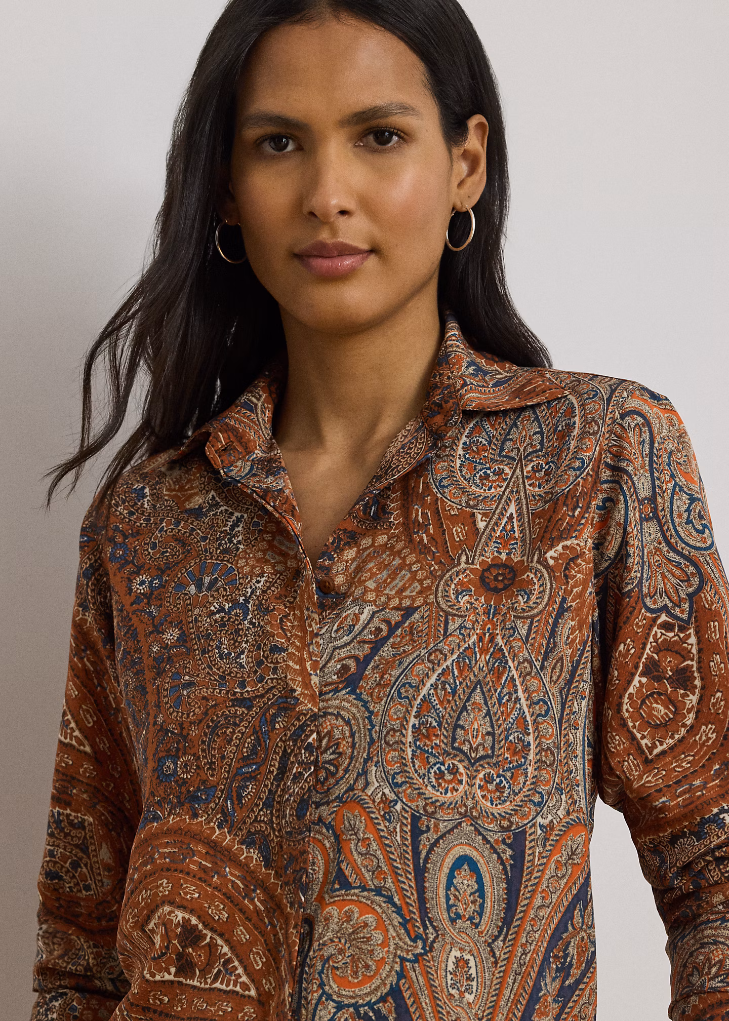 Classic-Fit Crêpe-Hemd mit Paisley-Motiv - RALPH LAUREN OUTLET