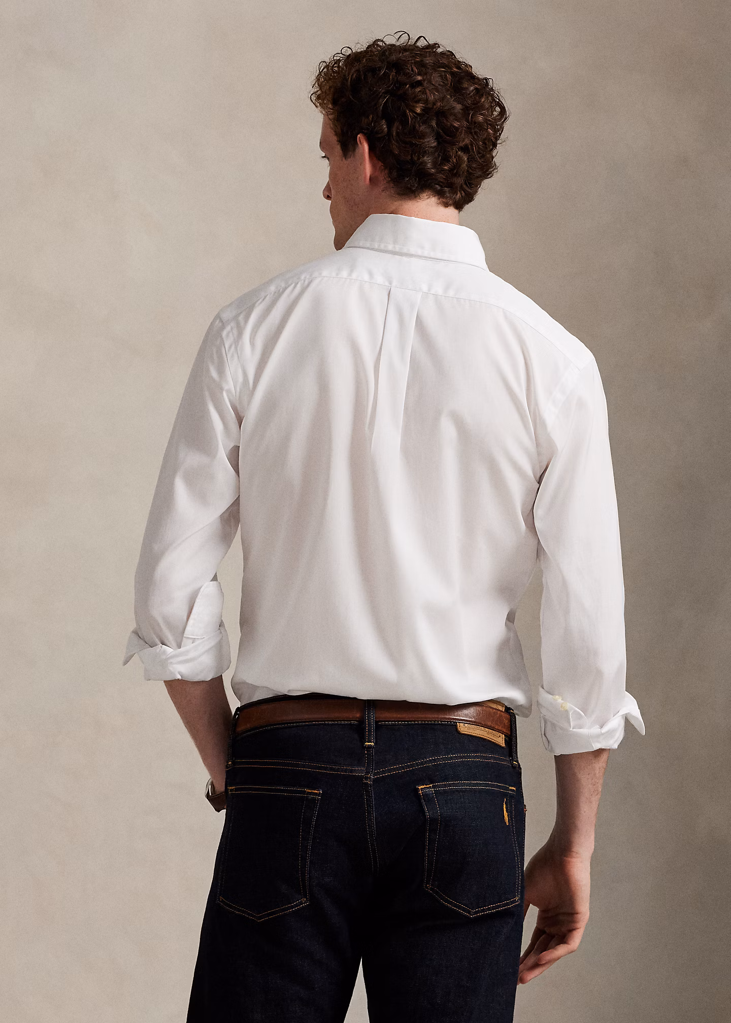 Custom-Fit Popelinehemd mit Polo Bear - RALPH LAUREN OUTLET