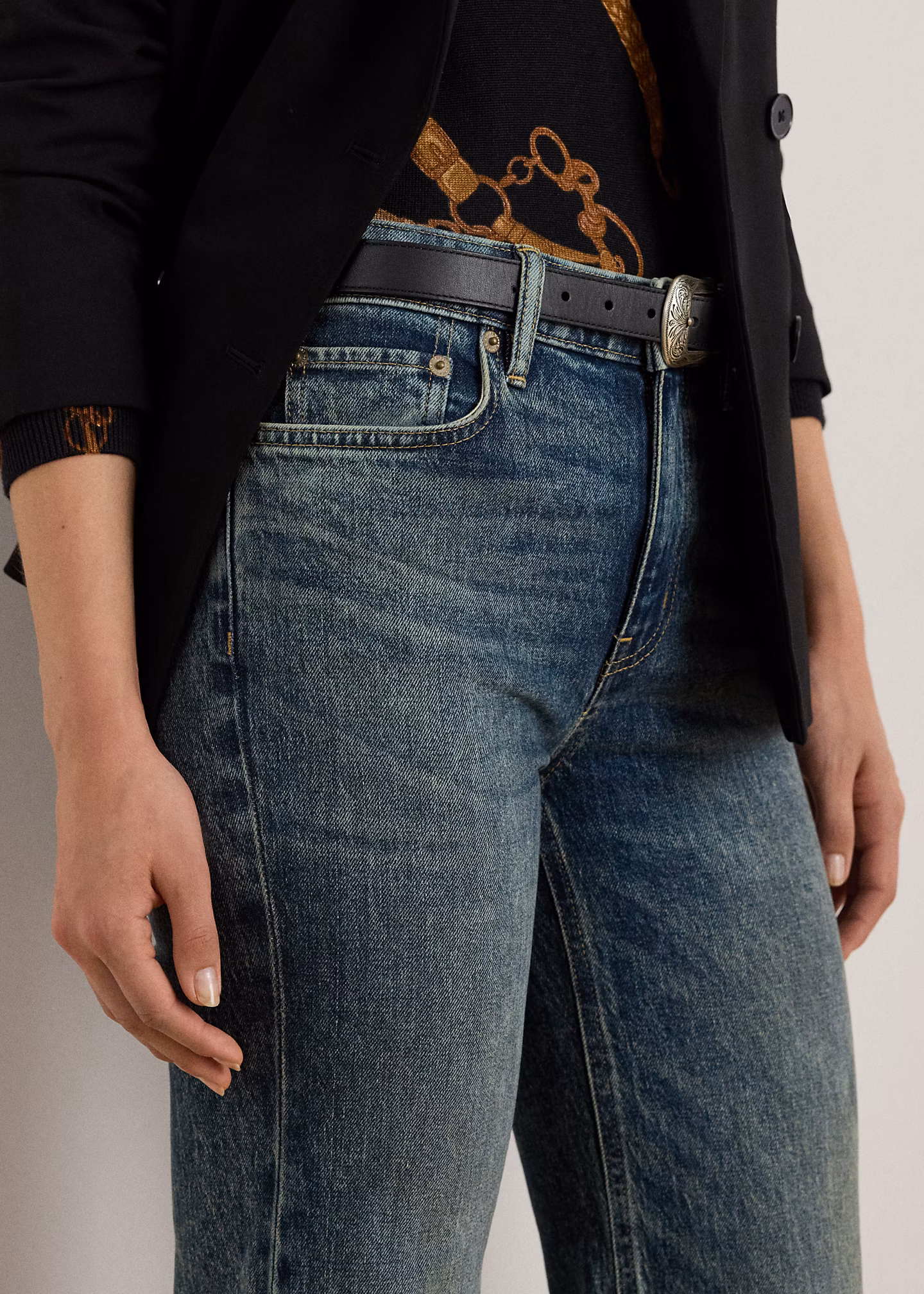 Ausgestellte Jeans mit hoher Leibhöhe - RALPH LAUREN OUTLET