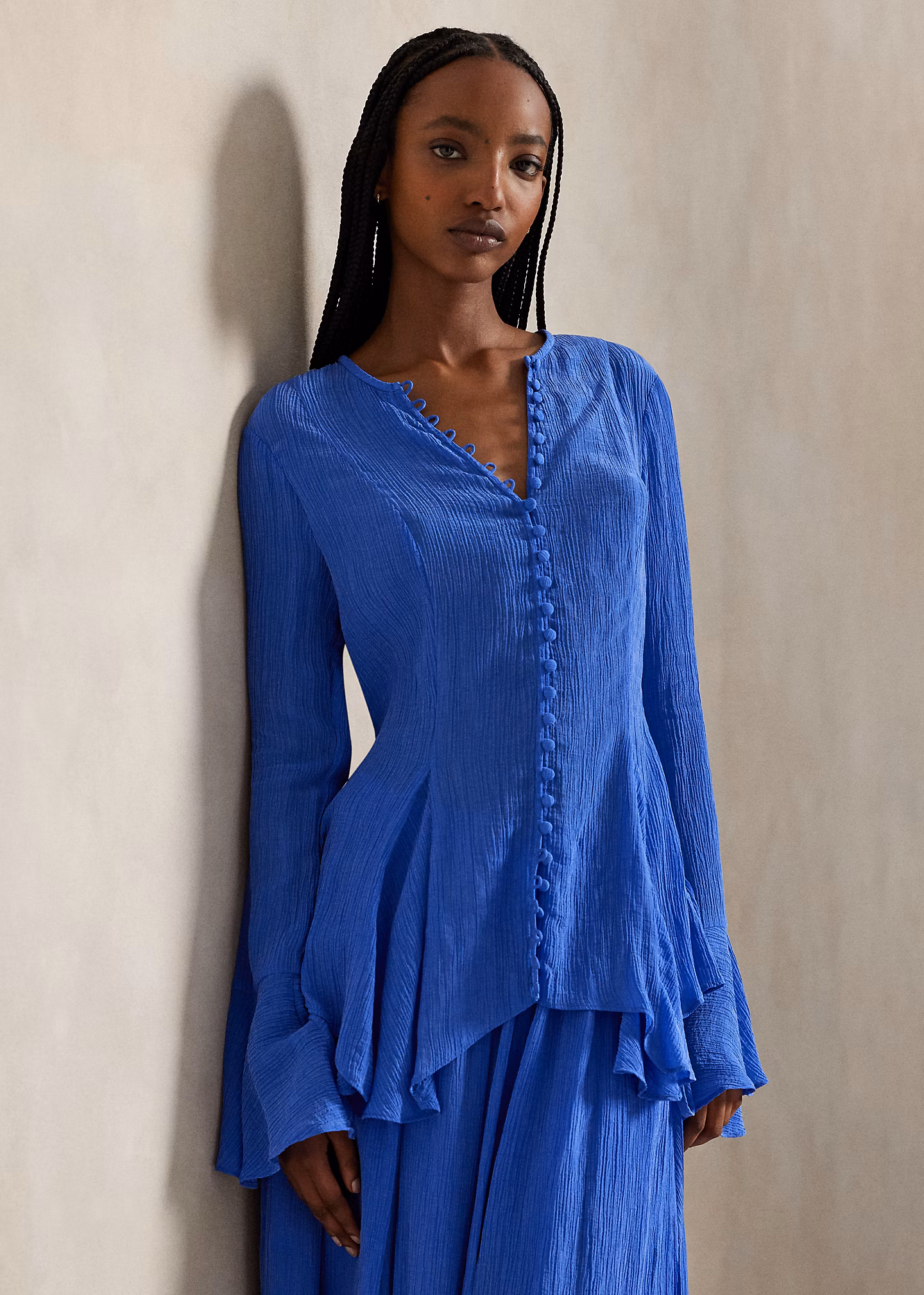 Geknöpftes Knitter-Top - RALPH LAUREN OUTLET