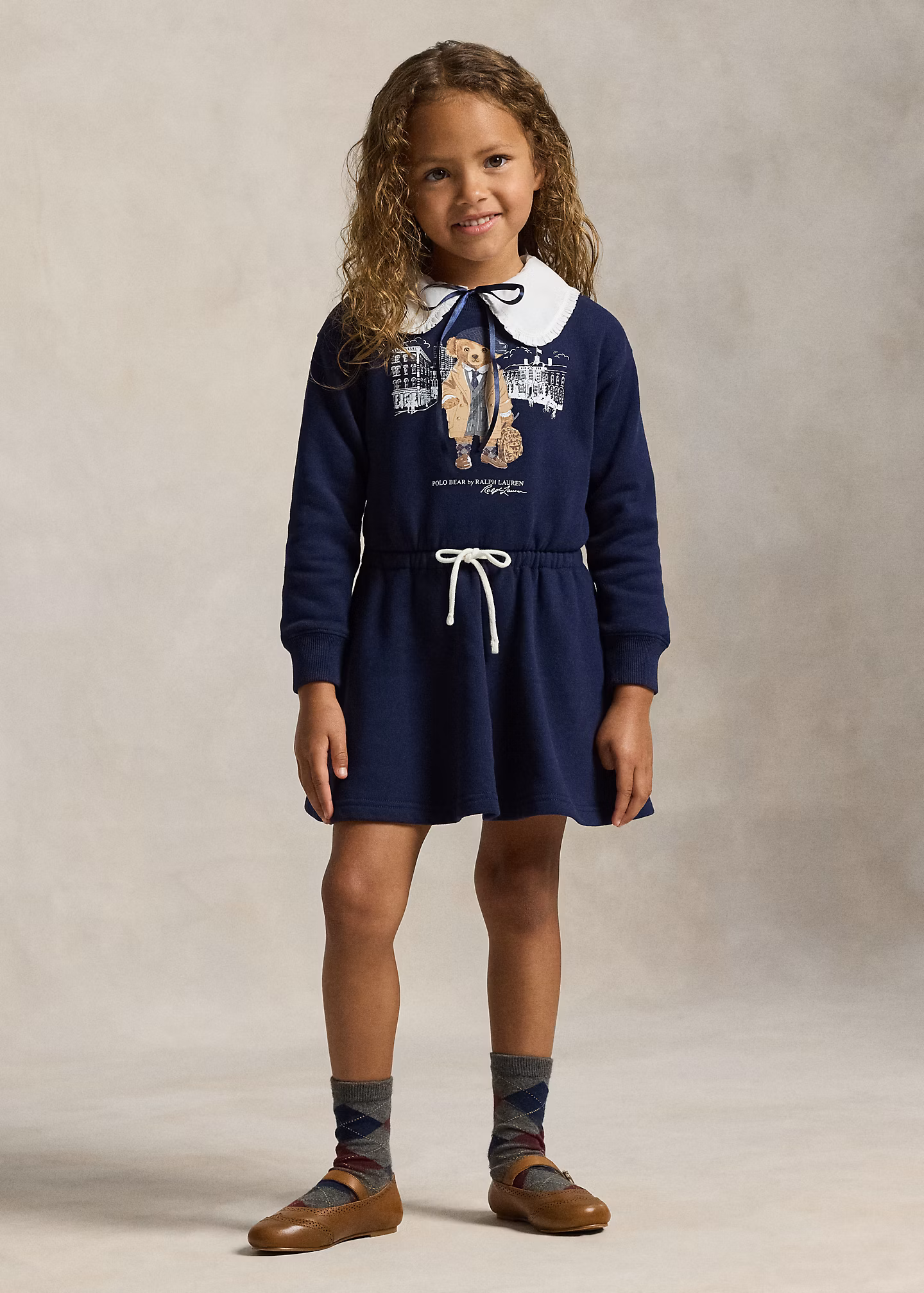 Fleece-Pulloverkleid mit Polo Bear - RALPH LAUREN OUTLET