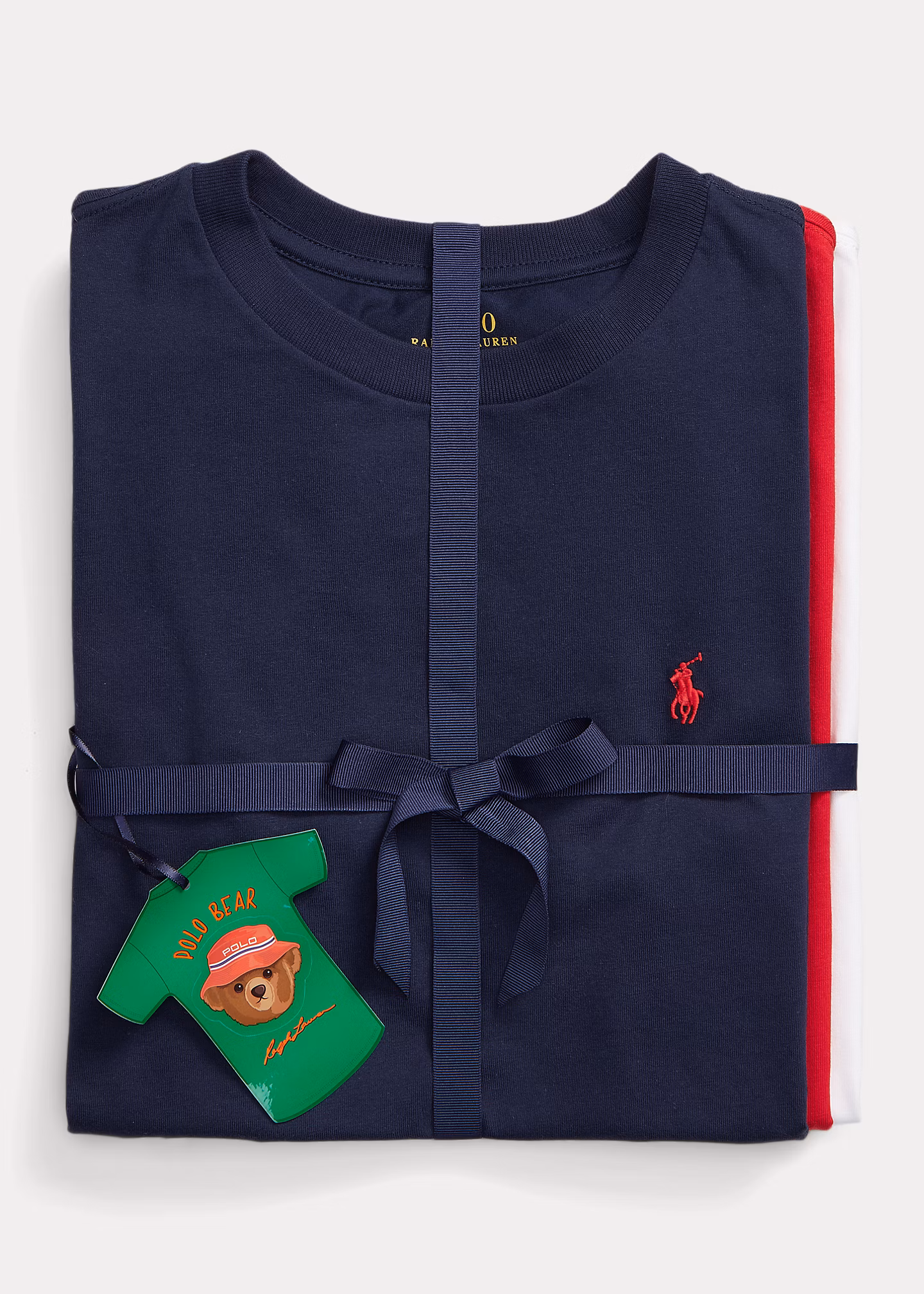 3er-Pack Rundhals-T-Shirts aus Jersey - RALPH LAUREN OUTLET
