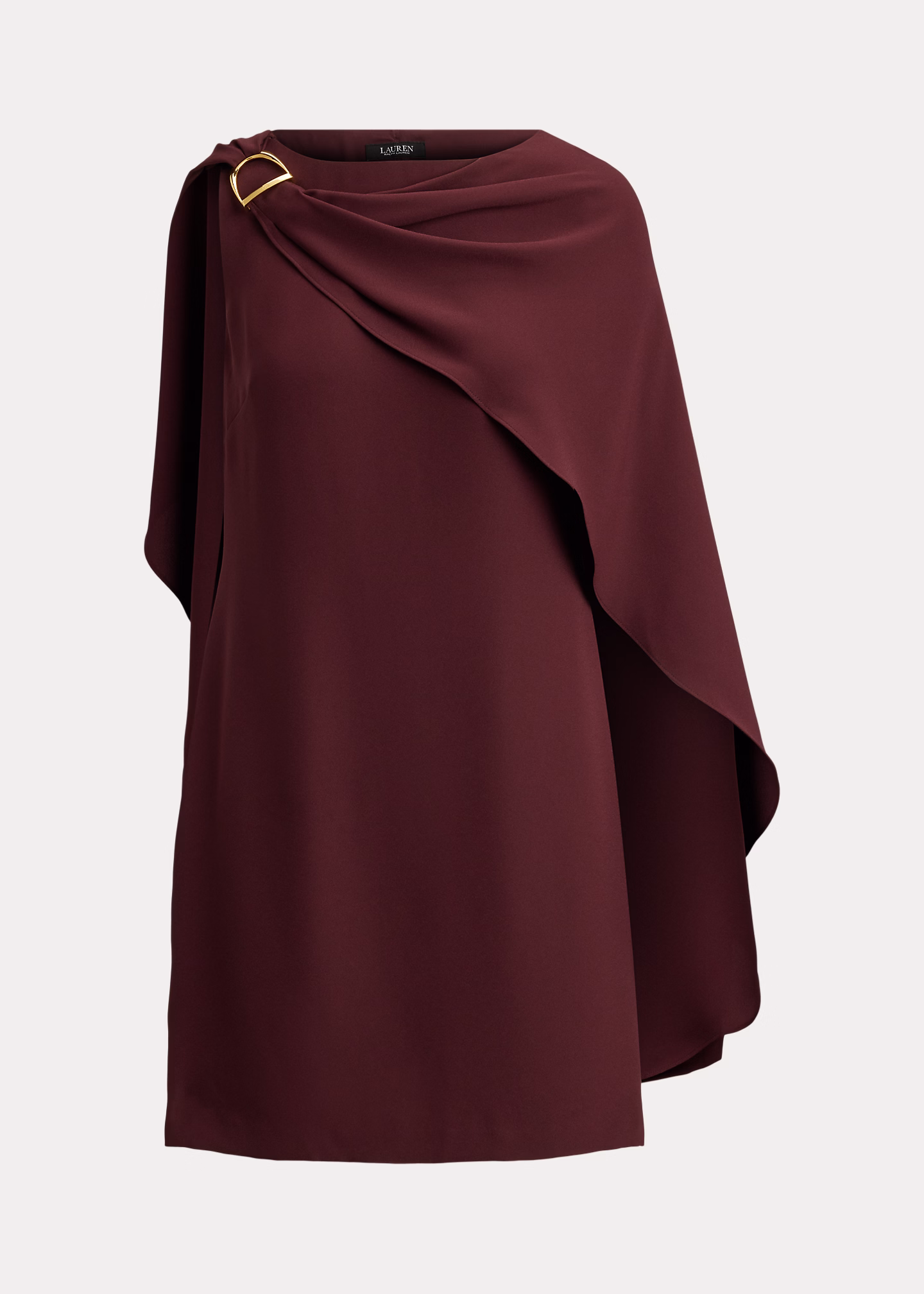 Cape-Cocktailkleid aus Georgette - RALPH LAUREN OUTLET