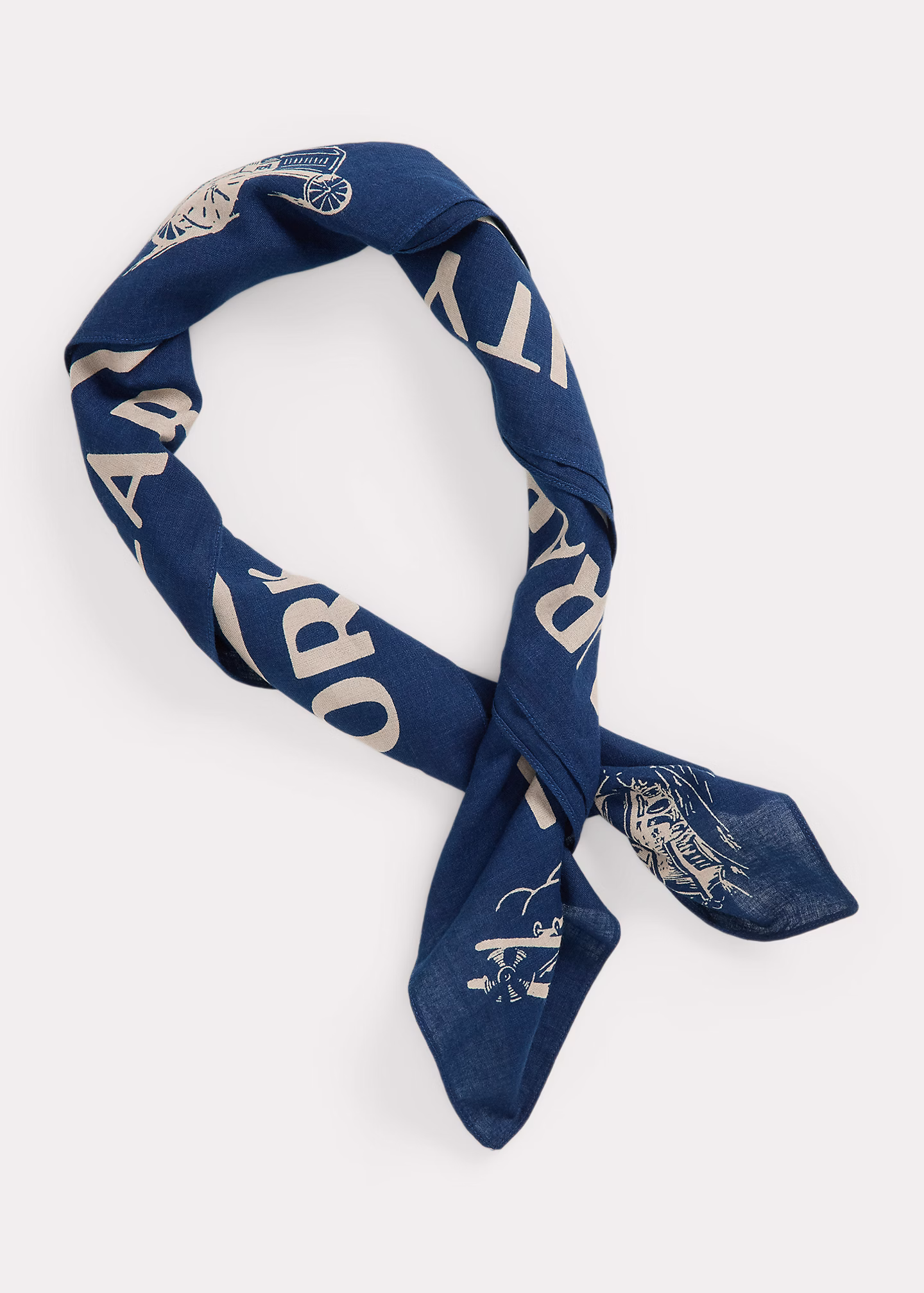 Indigo-Baumwollbandana mit Grafik - RALPH LAUREN OUTLET