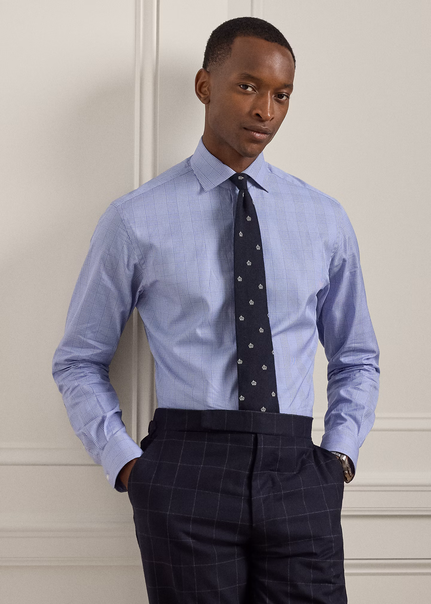 Twillhemd mit Glencheck-Muster - RALPH LAUREN OUTLET