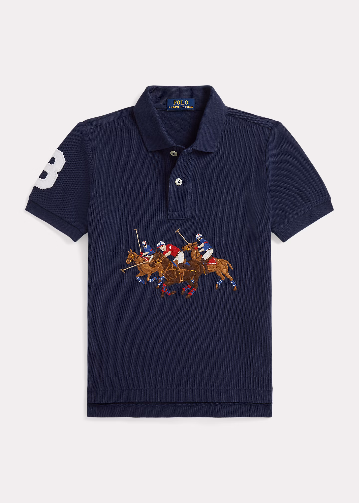 Baumwoll-Poloshirt mit Dreifach-Pony - RALPH LAUREN OUTLET
