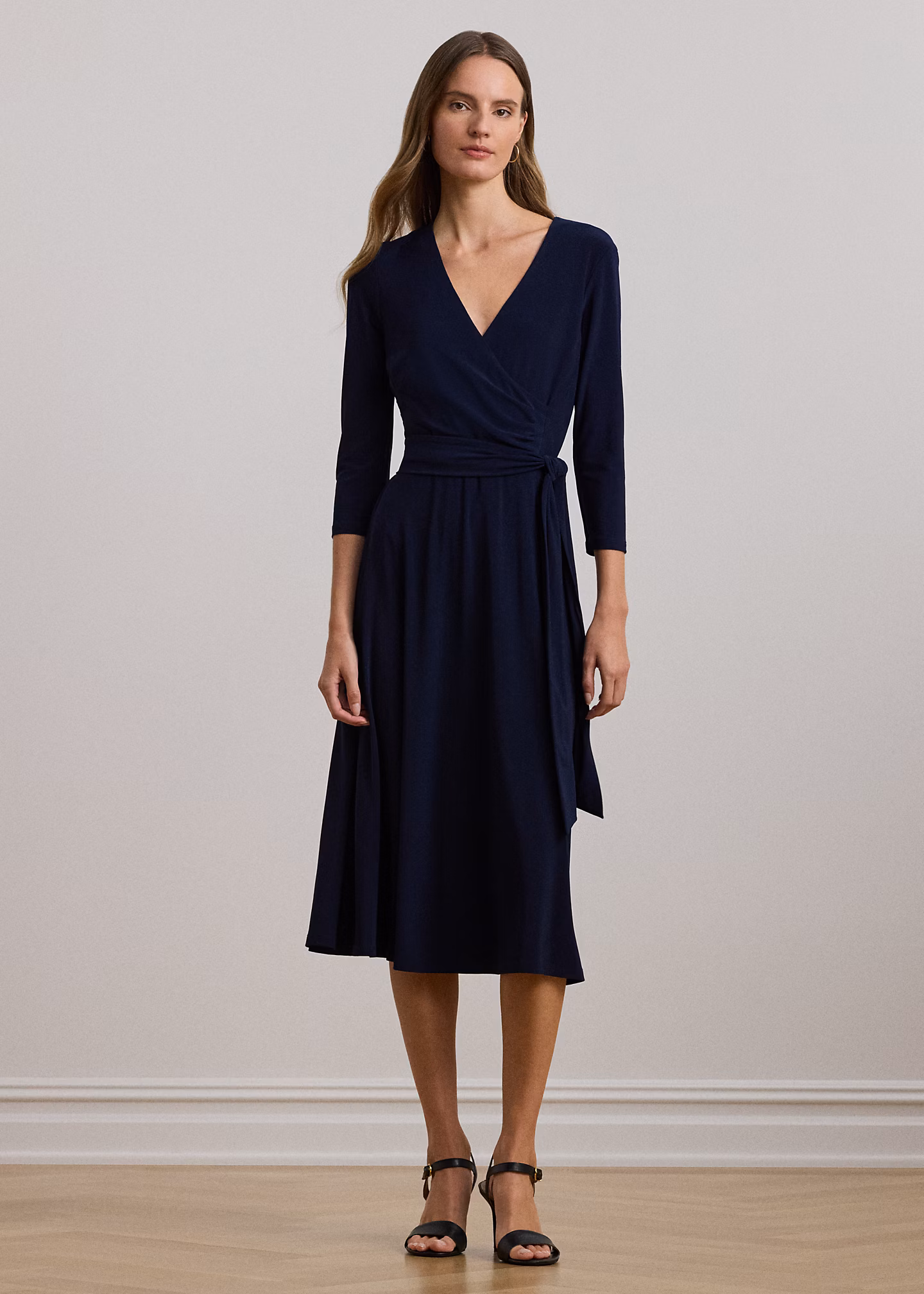 Jerseykleid mit V-Ausschnitt - RALPH LAUREN OUTLET