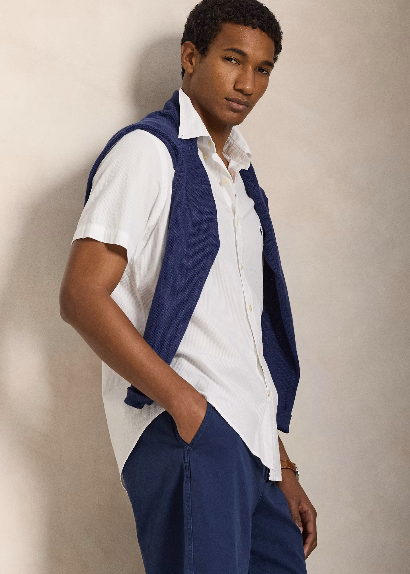 Custom-Fit Seersucker-Hemd - RALPH LAUREN OUTLET