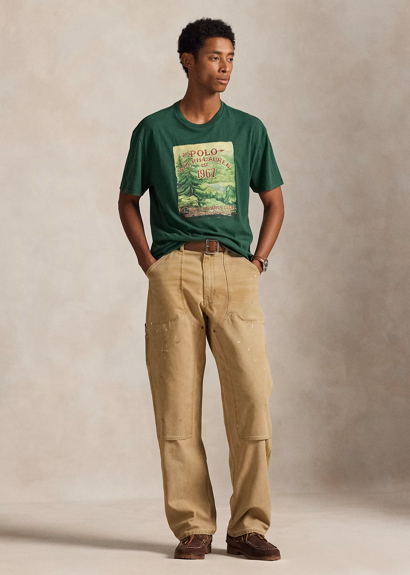 Classic-Fit T-Shirt aus Jersey mit Grafik - RALPH LAUREN OUTLET