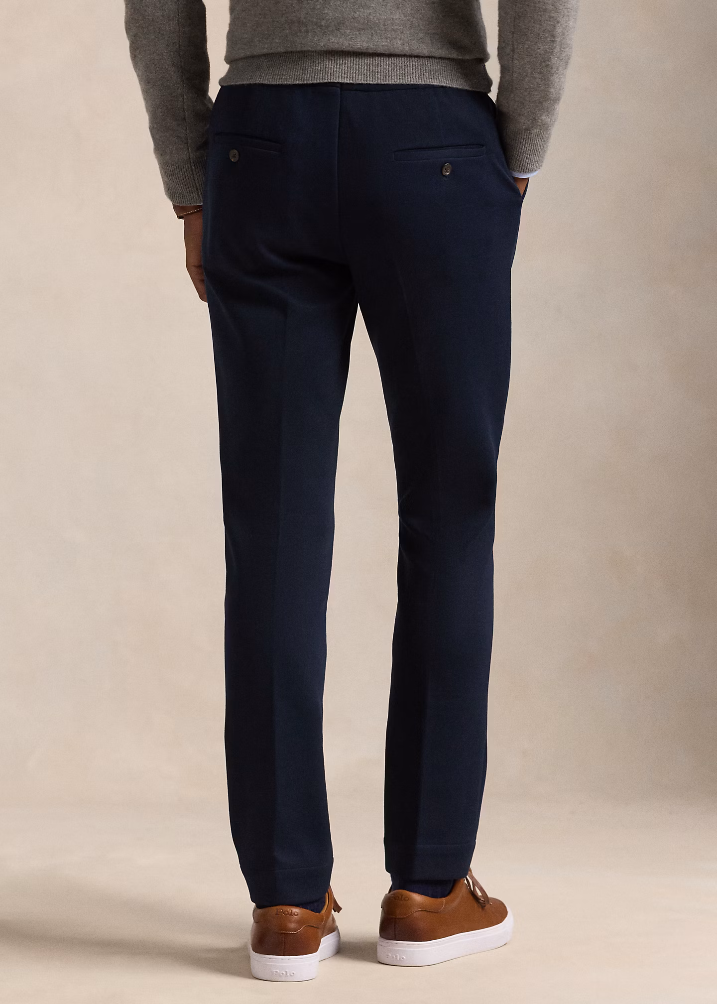 Doppellagige Anzughose mit Falten - RALPH LAUREN OUTLET