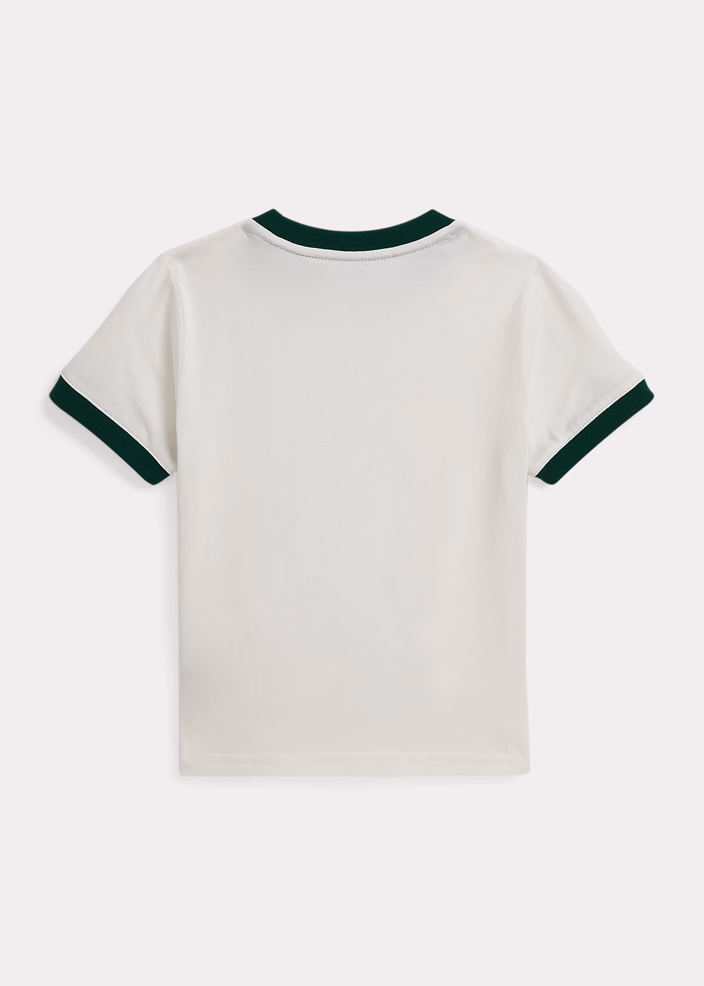 Baumwoll-Ringer-T-Shirt mit Polo Bear - RALPH LAUREN OUTLET