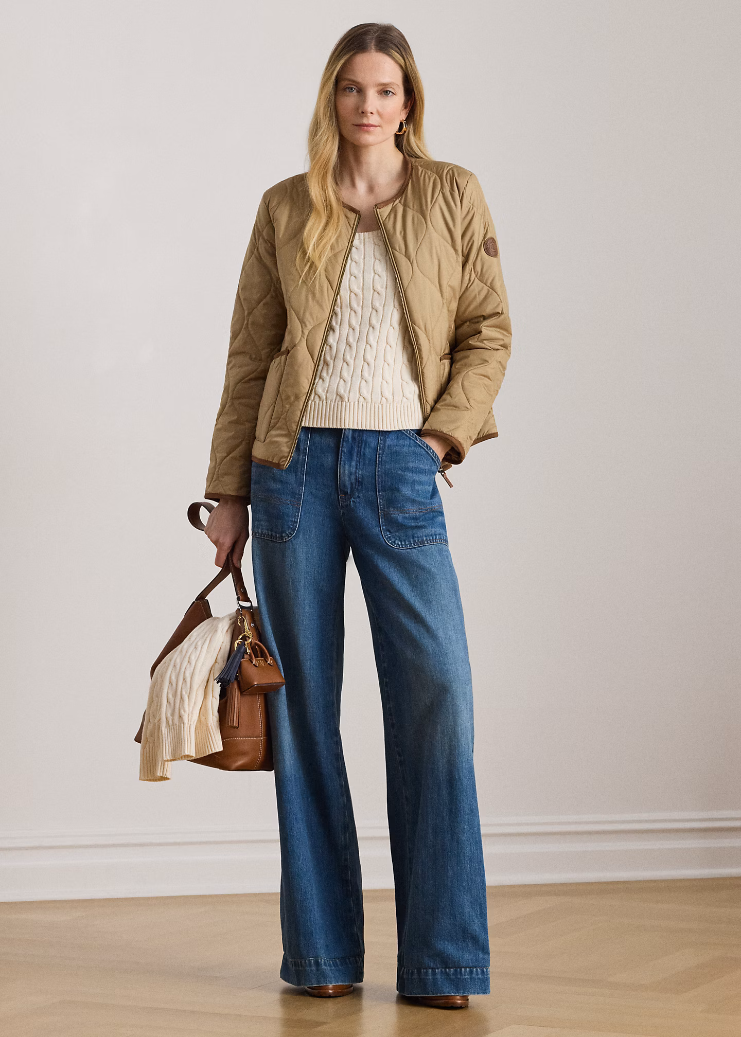 Zwiebelsteppjacke mit Twillbesatz - RALPH LAUREN OUTLET