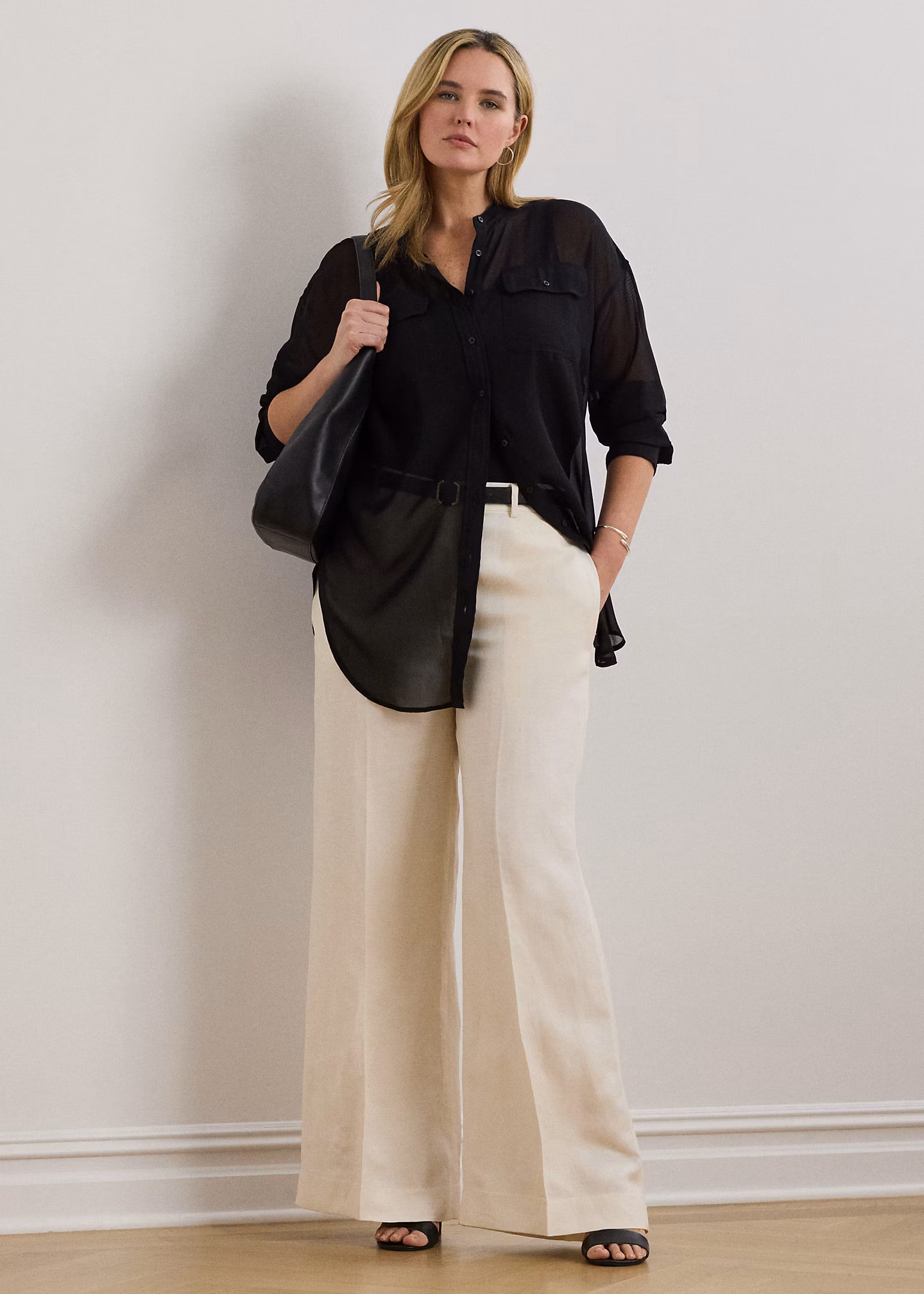 Twillhose mit weitem Bein - RALPH LAUREN OUTLET