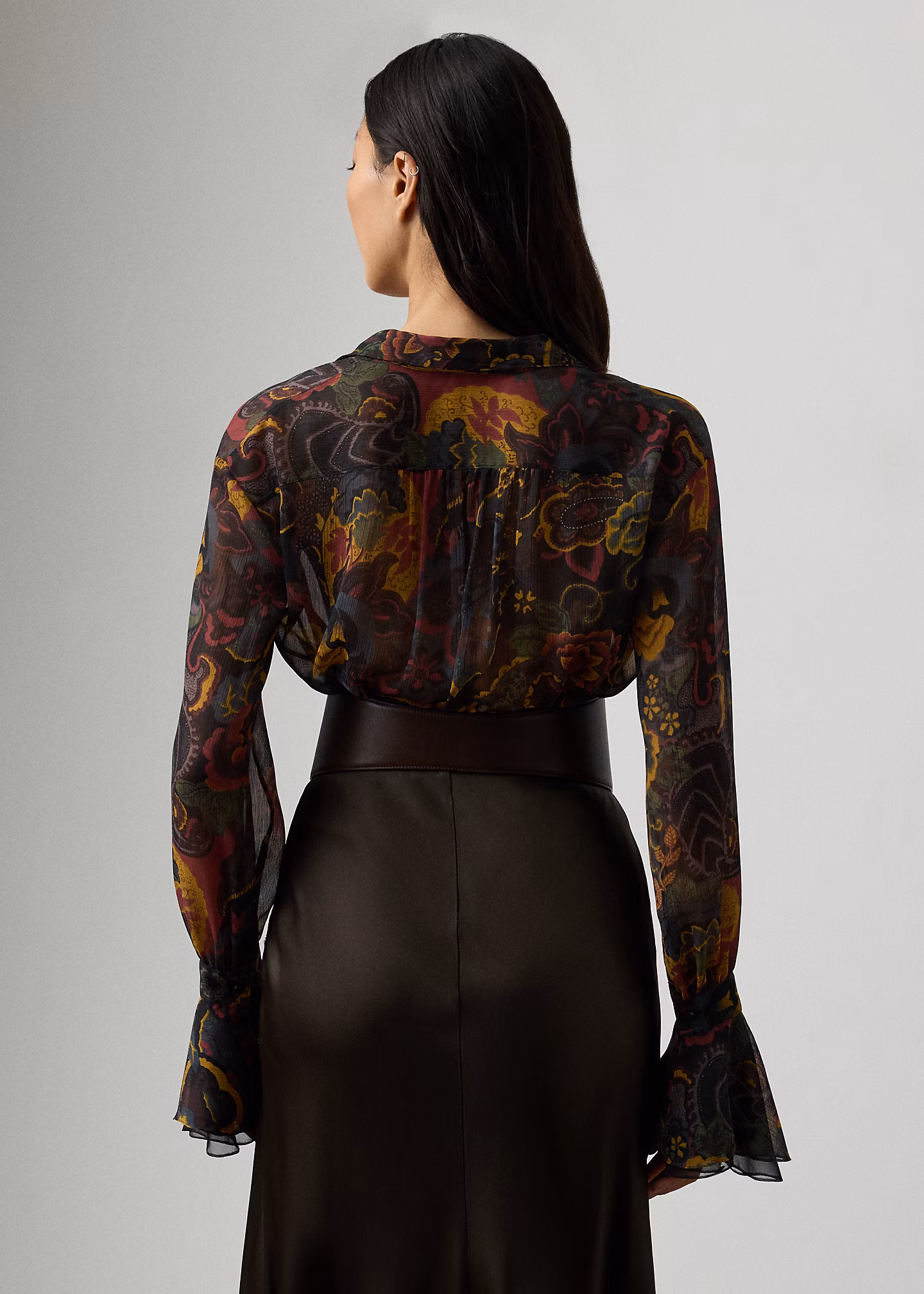 Chiffon-Bluse Jolie mit Paisley-Motiv - RALPH LAUREN OUTLET