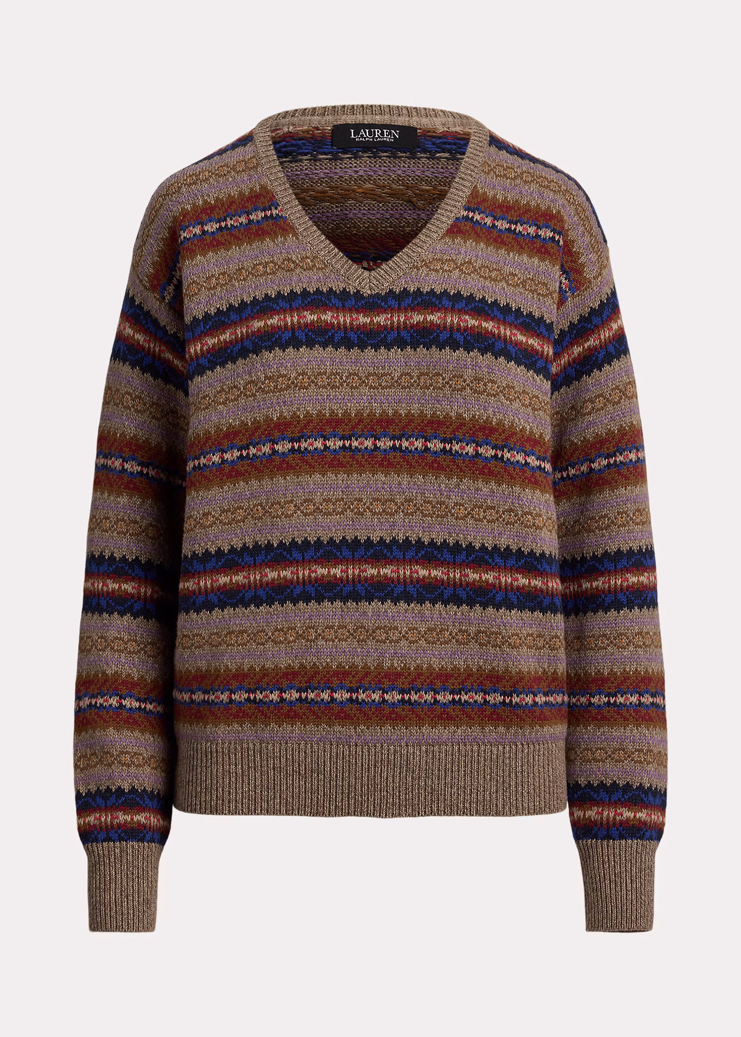 Fair-Isle-Pullover mit V-Ausschnitt - RALPH LAUREN OUTLET