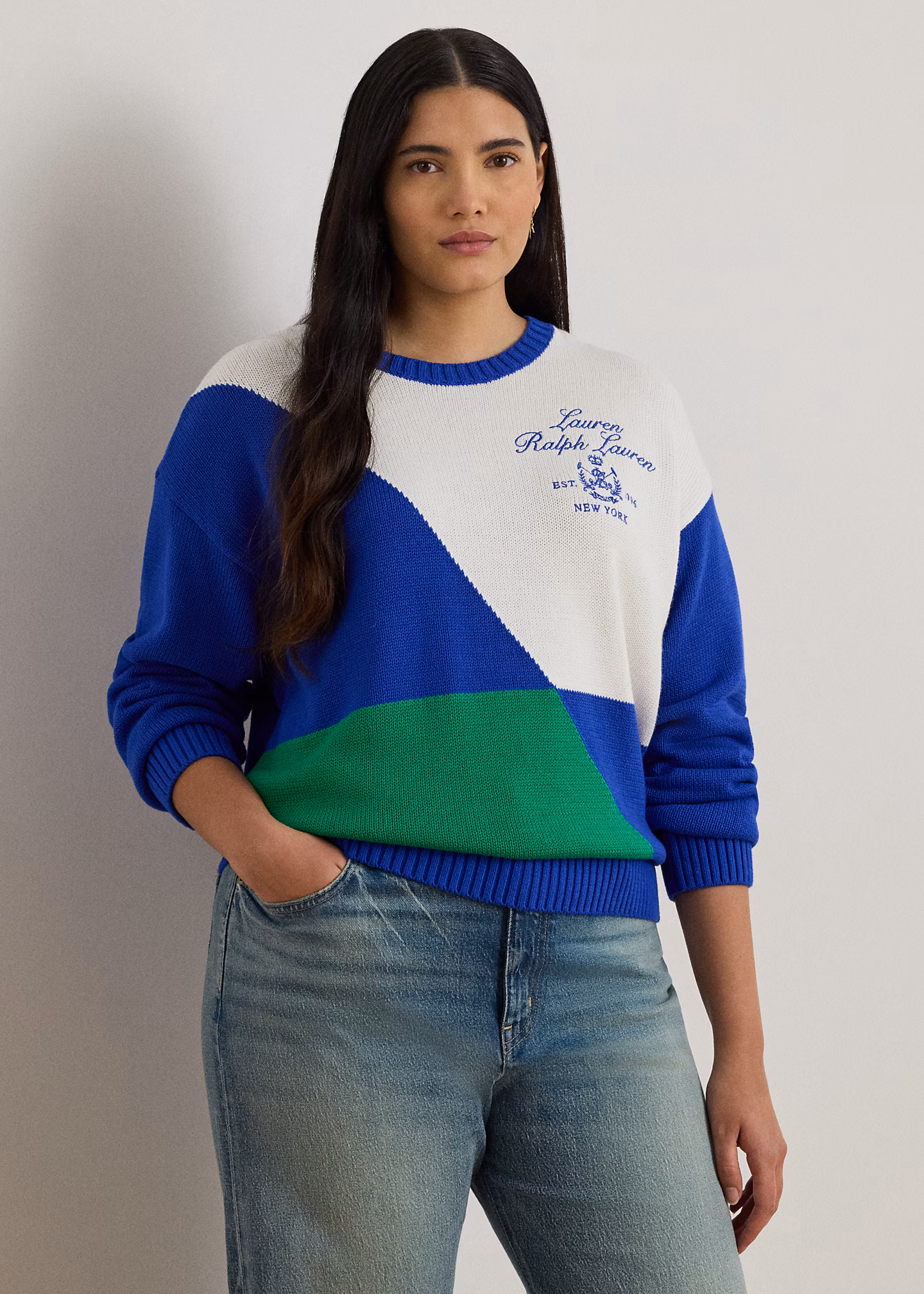 Baumwollpullover in Color-Block-Optik - RALPH LAUREN OUTLET