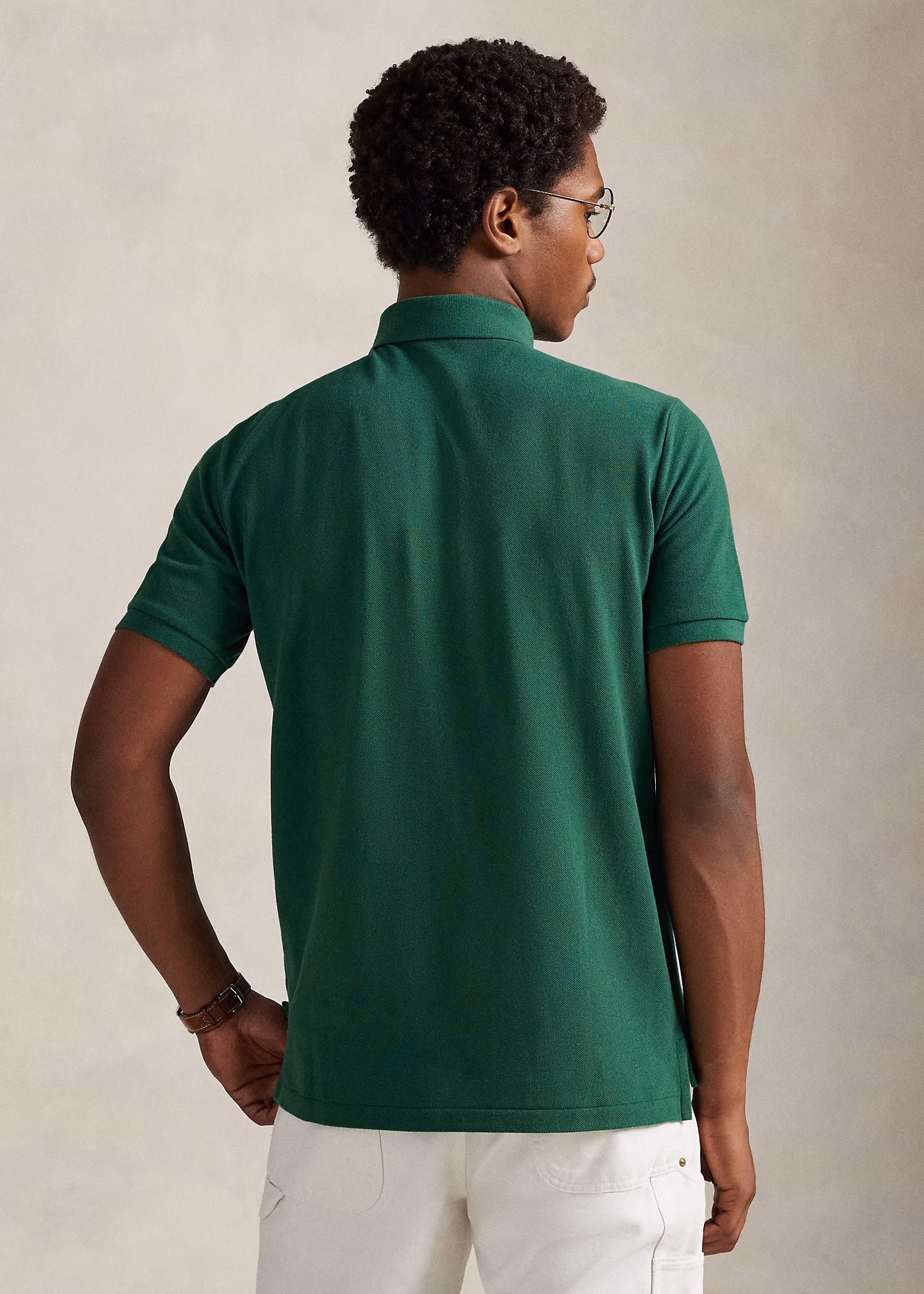 Custom-Slim-Fit Piqué-Poloshirt mit Bear - RALPH LAUREN OUTLET