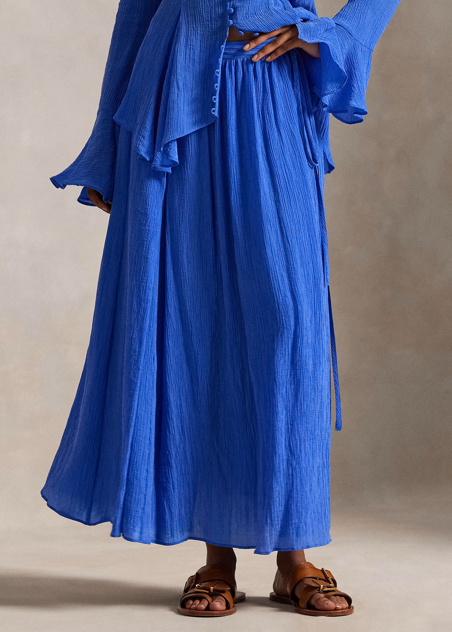 A-Linien-Wickelrock in Knitteroptik - RALPH LAUREN OUTLET