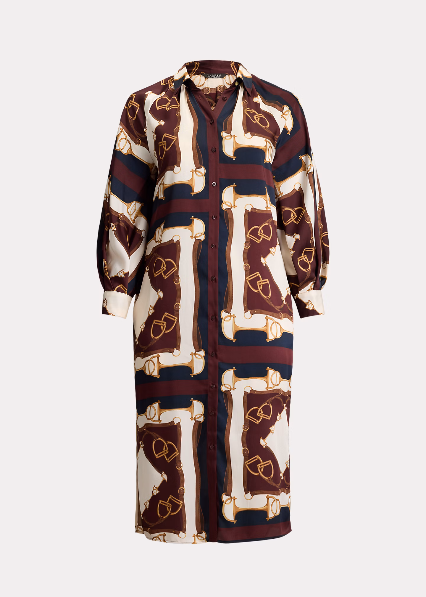 Midi-Twill-Hemdkleid mit Reiter-Muster - RALPH LAUREN OUTLET