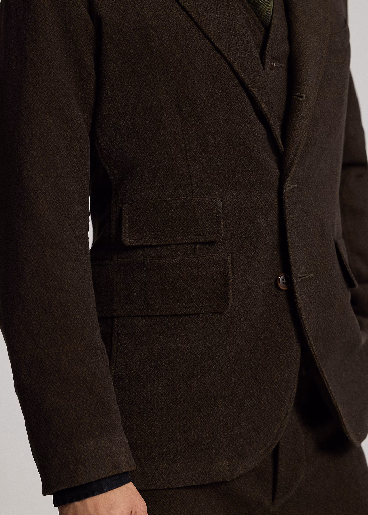 Unstrukturiertes Sakko mit Rautenmuster - RALPH LAUREN OUTLET