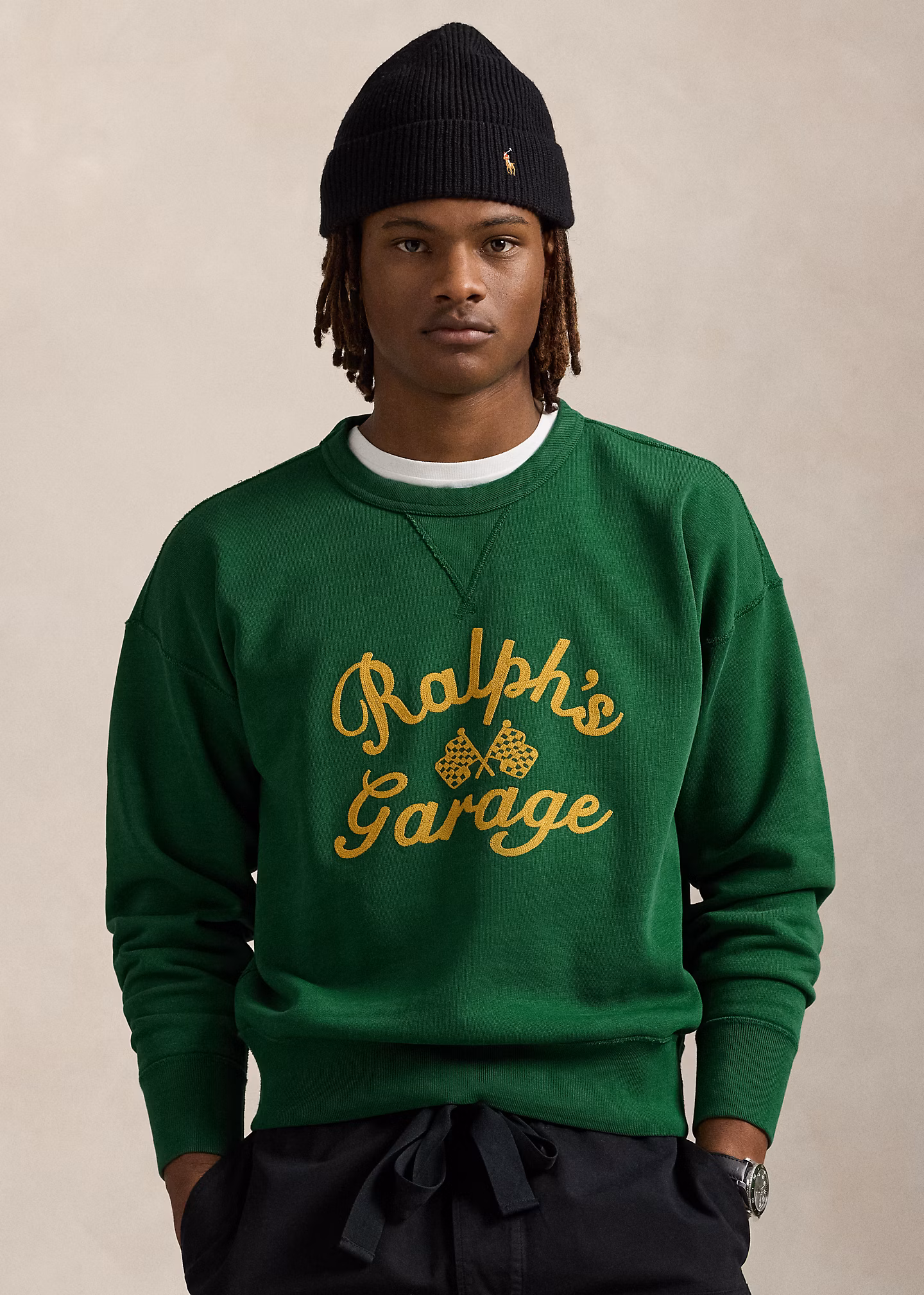 Vintage-Fit Sweatshirt Ralph’s Garage - RALPH LAUREN OUTLET