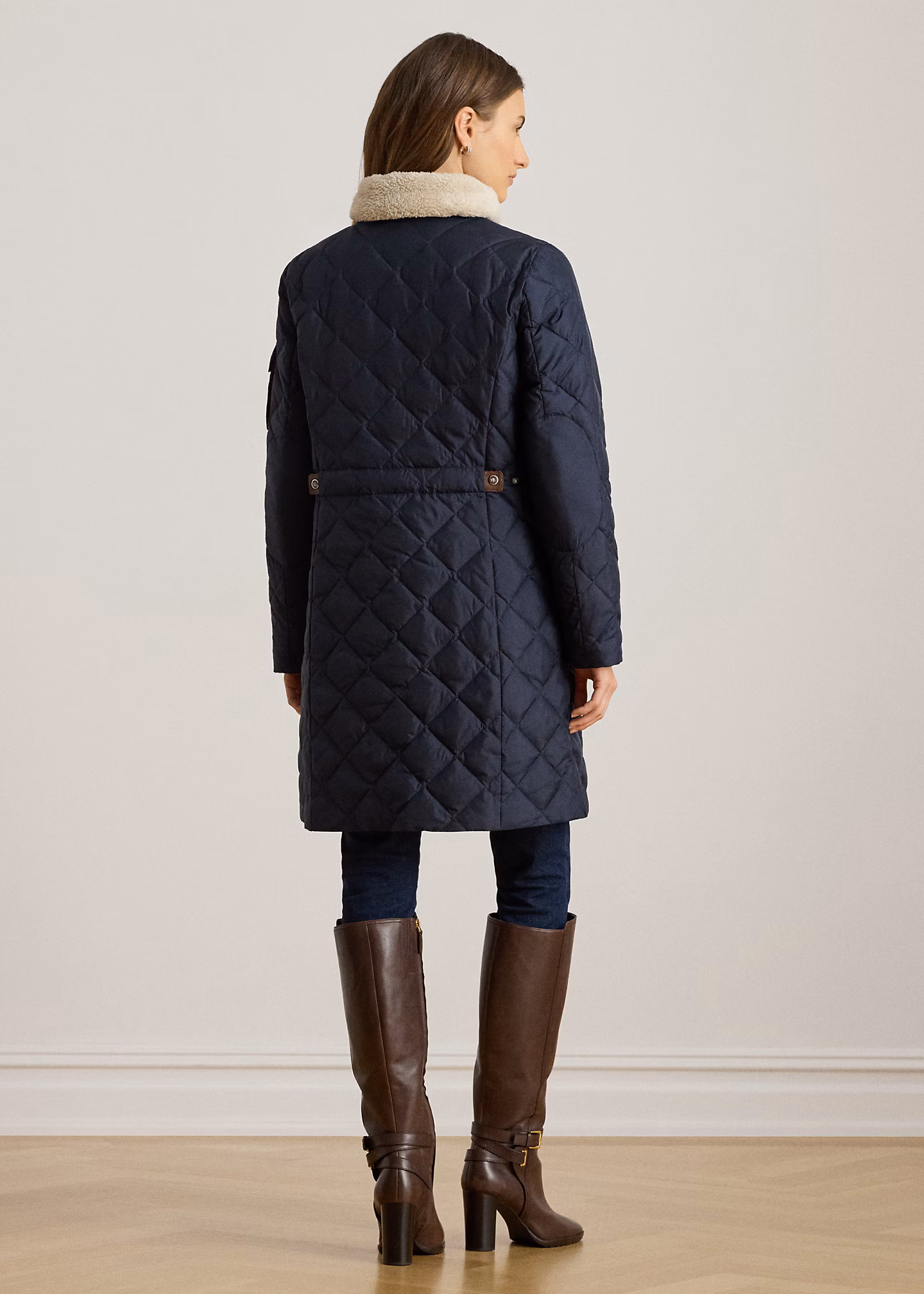 Daunenmantel mit Rautensteppung - RALPH LAUREN OUTLET